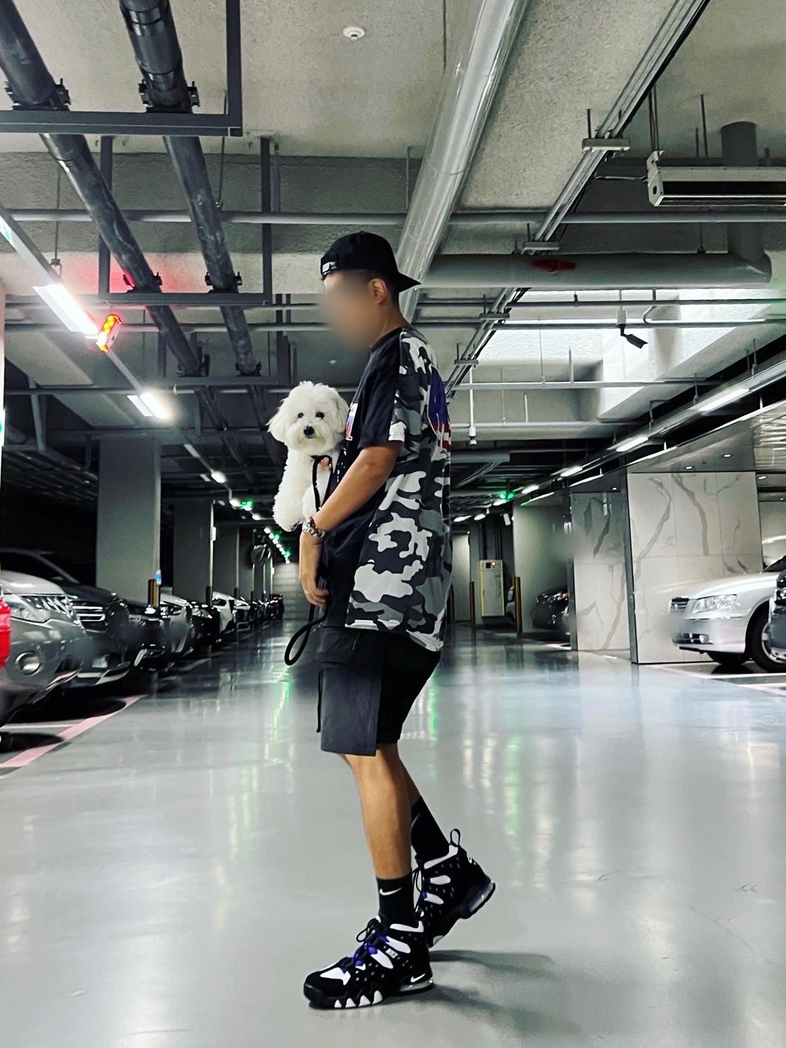 Nike Air Max 2 CB 94 Black and Pure Purple 착용 스타일 - 2