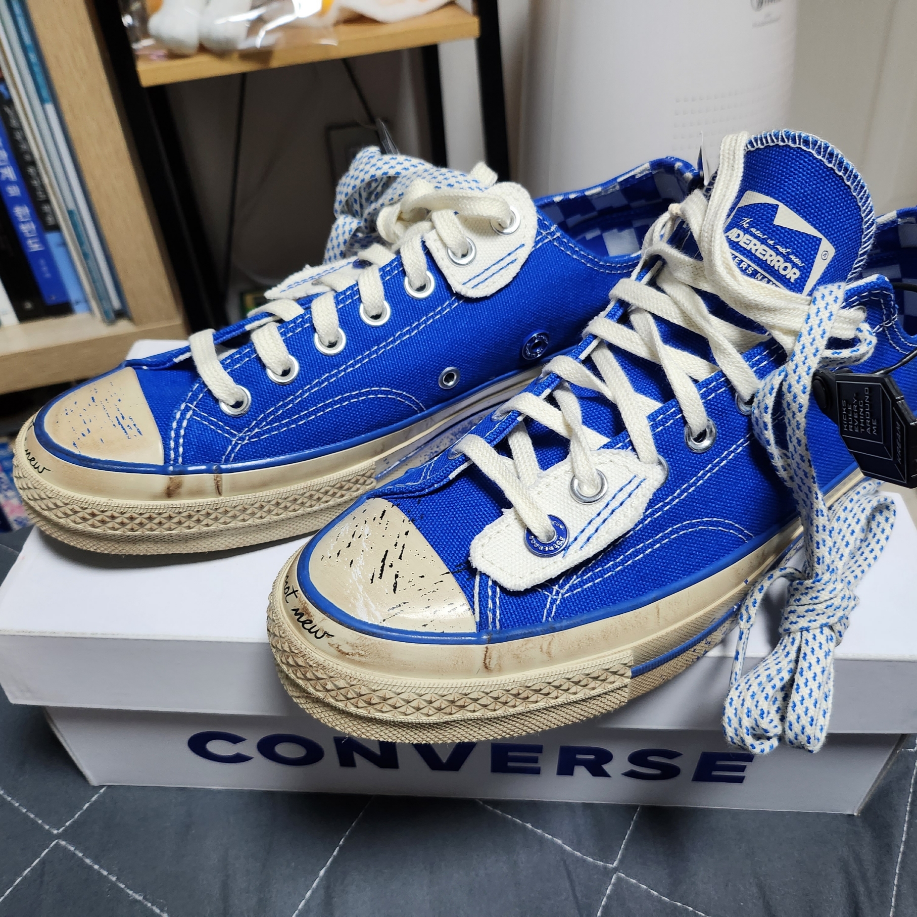 Converse x Ader Error Chuck 70 Ox Imperial Blue 착용 스타일