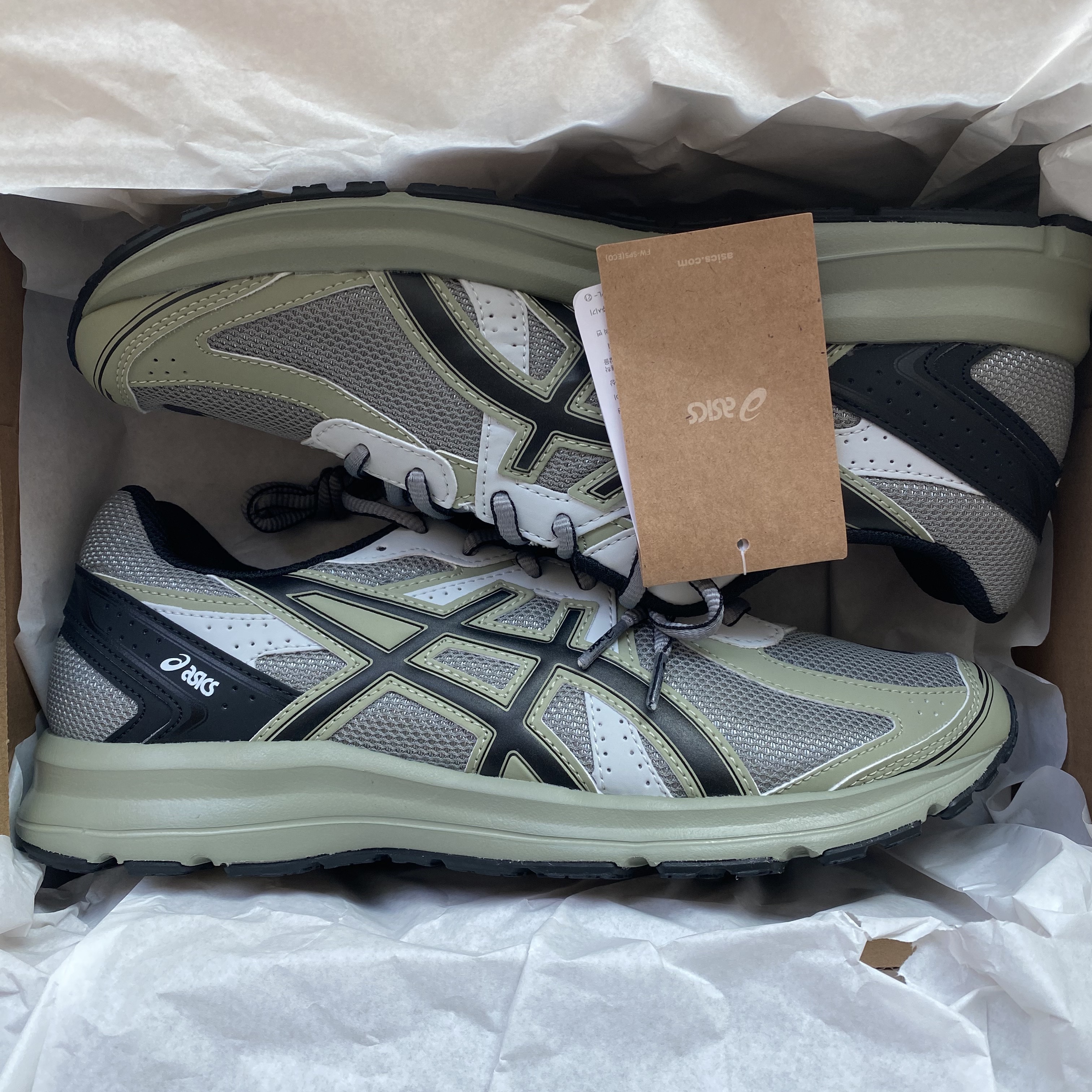Asics Jog 100 S Sheet Rock - 2E Wide 착용 스타일