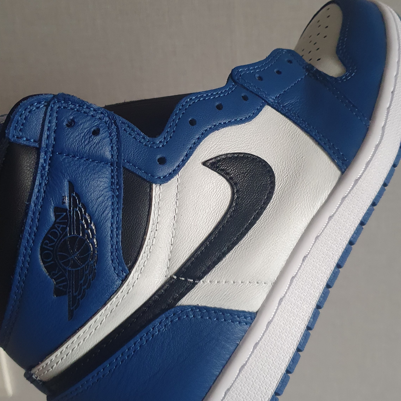 Jordan 1 Retro High Game Royal, Jordan 1 Retro High OG Dark Marina Blue 착용 스타일 - 1