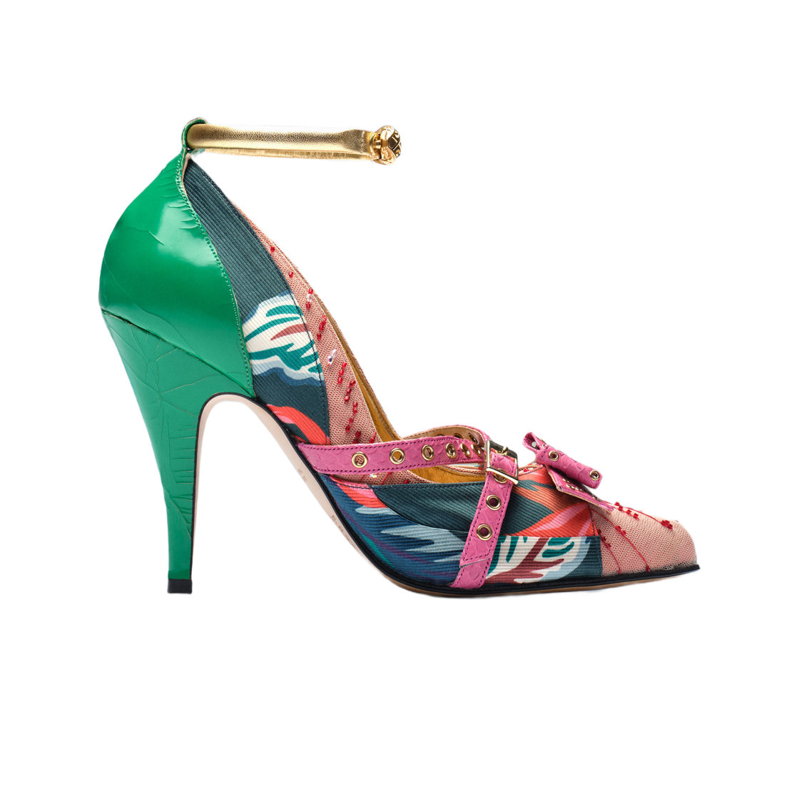 (W) 메종 마르지엘라 타피 몬스터 스네이크 펌프 널((W) Maison Margiela Tabi Monster Snake Pump Null) - 1