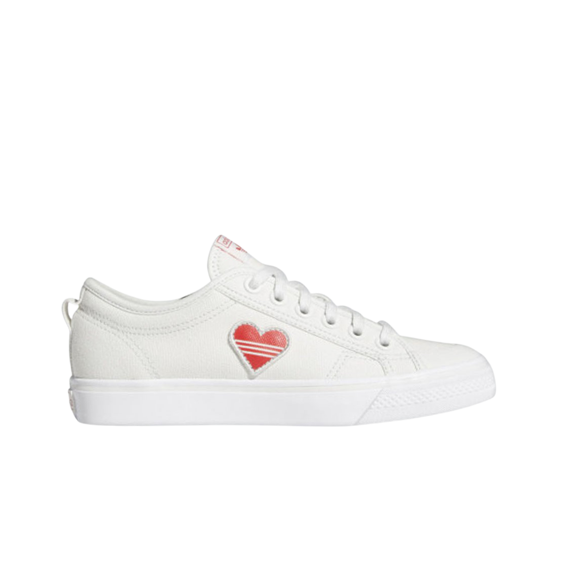 (W) 아디다스 니짜 트레포일 크리스탈 화이트 레드((W) Adidas Nizza Trefoil Crystal White Red) - 1