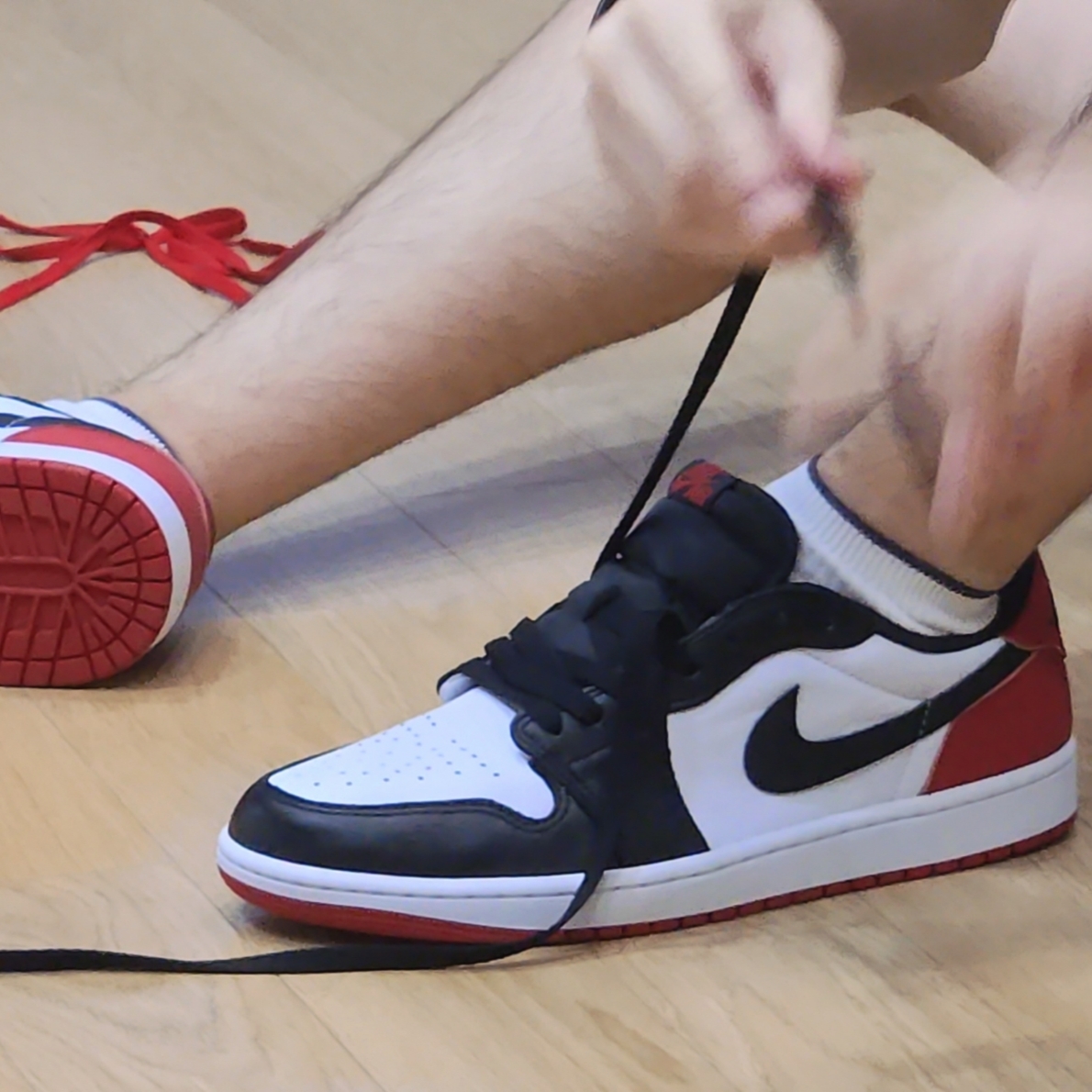 Jordan 1 Retro Low OG Black Toe 착용 스타일