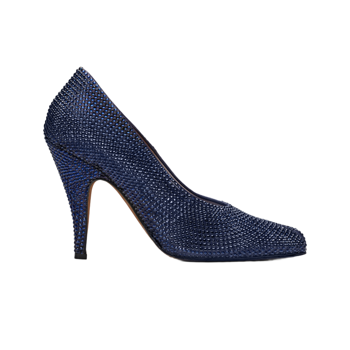 (W) 메종 마르지엘라 타피 라인스톤 펌프 네이비((W) Maison Margiela Tabi Rhinestone Pump Navy) - 1