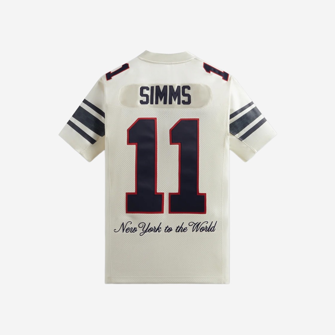 Kith x NFL Giants Mitchell & Ness Phil Simms Jersey Sandrift 상세 이미지 2