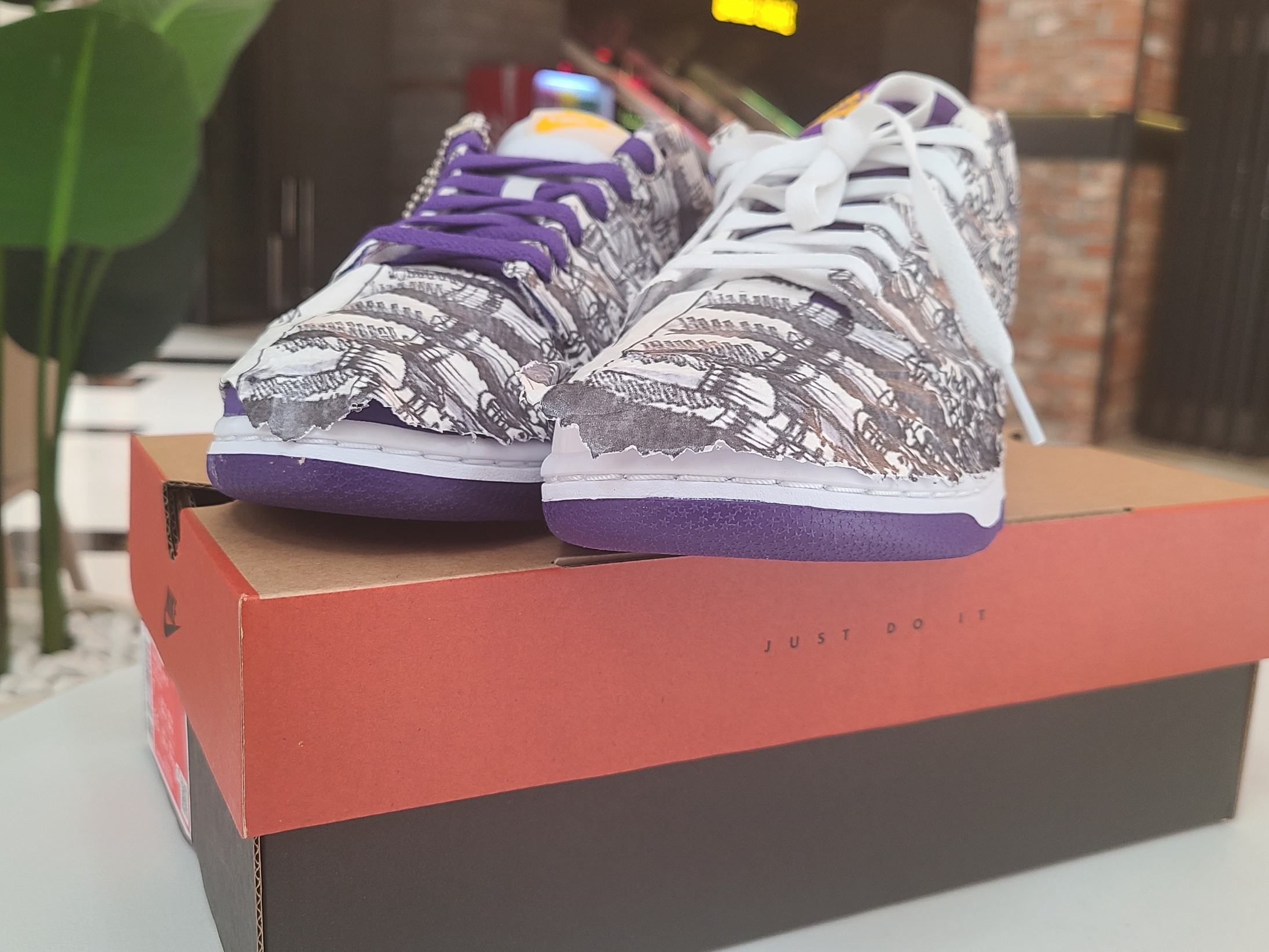 (W) Nike Dunk Low SE Flip 착용 스타일 - 1
