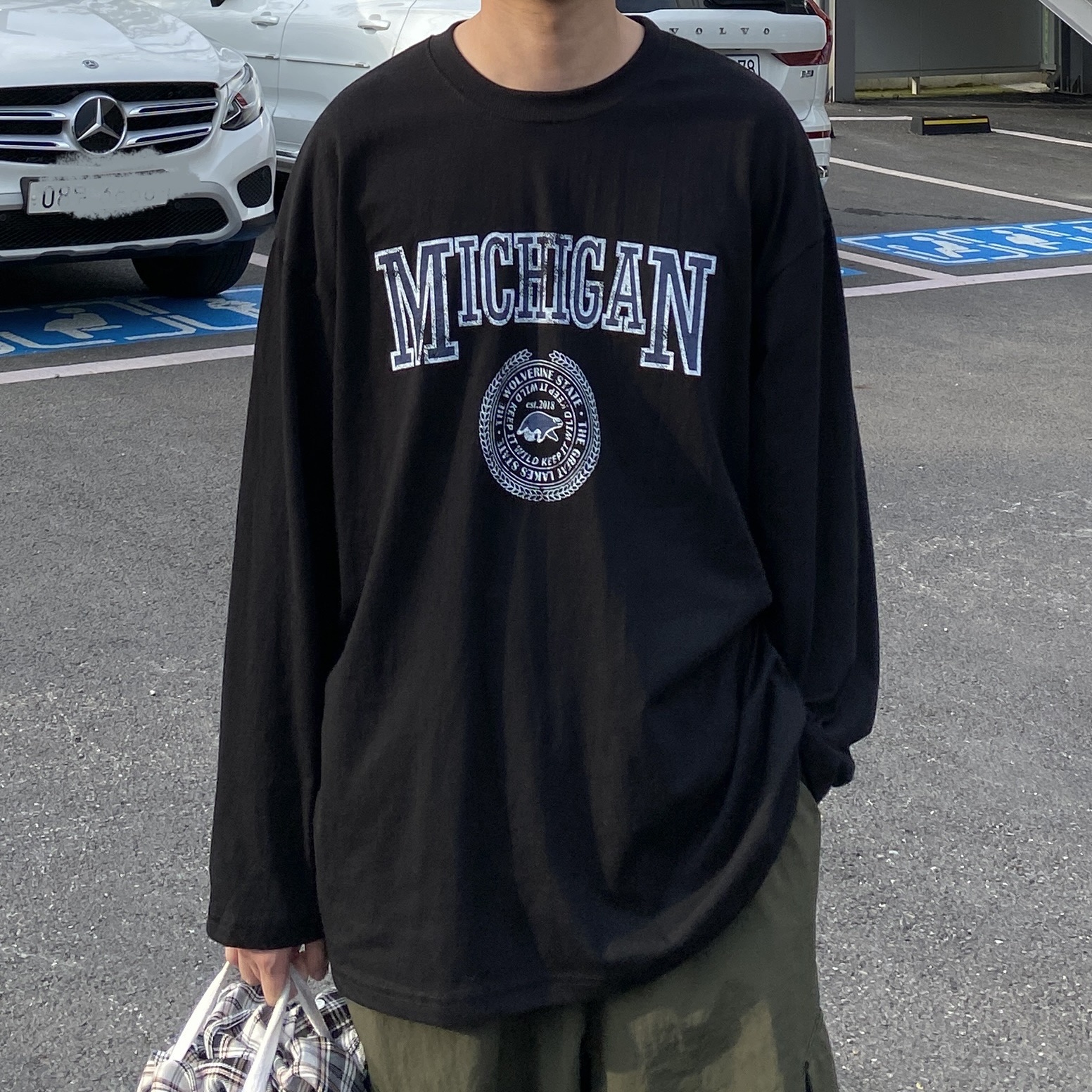 Sansan Gear Ballcap Black - 23SS, Adidas Superstar Premium Black White 착용 스타일 - 3