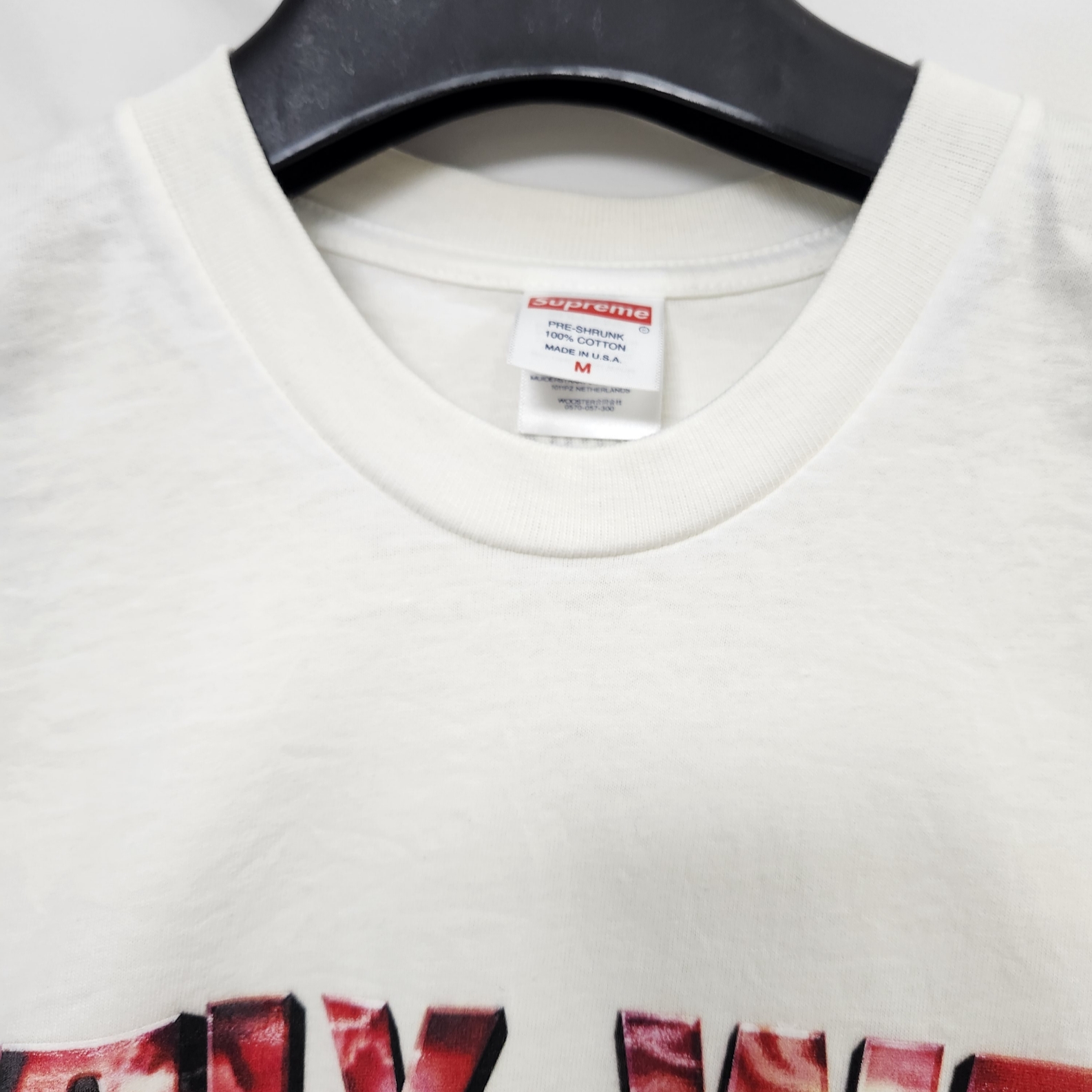 Supreme Holy War T-Shirt White - 23FW 착용 스타일 - 3