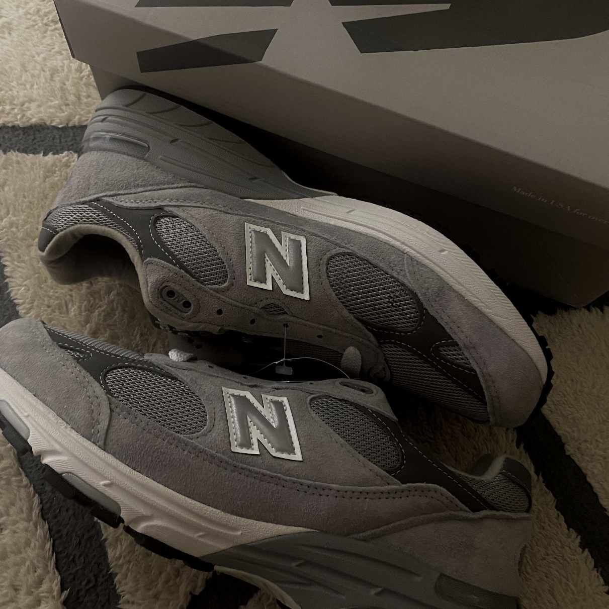 New Balance 993 Made in USA Grey - D Standard 착용 스타일