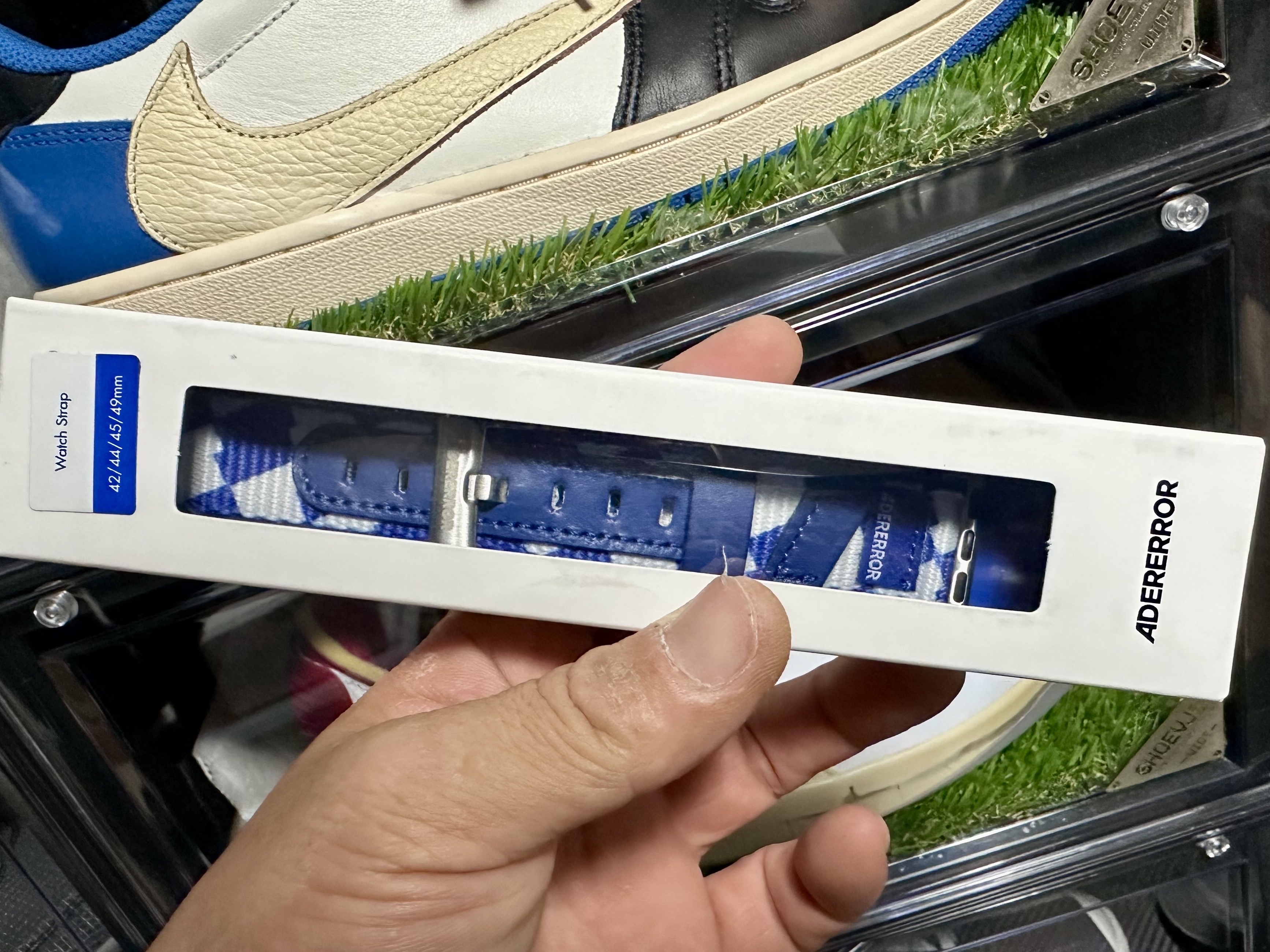 Ader Error Tenit Watch Strap Z-Blue 착용 스타일