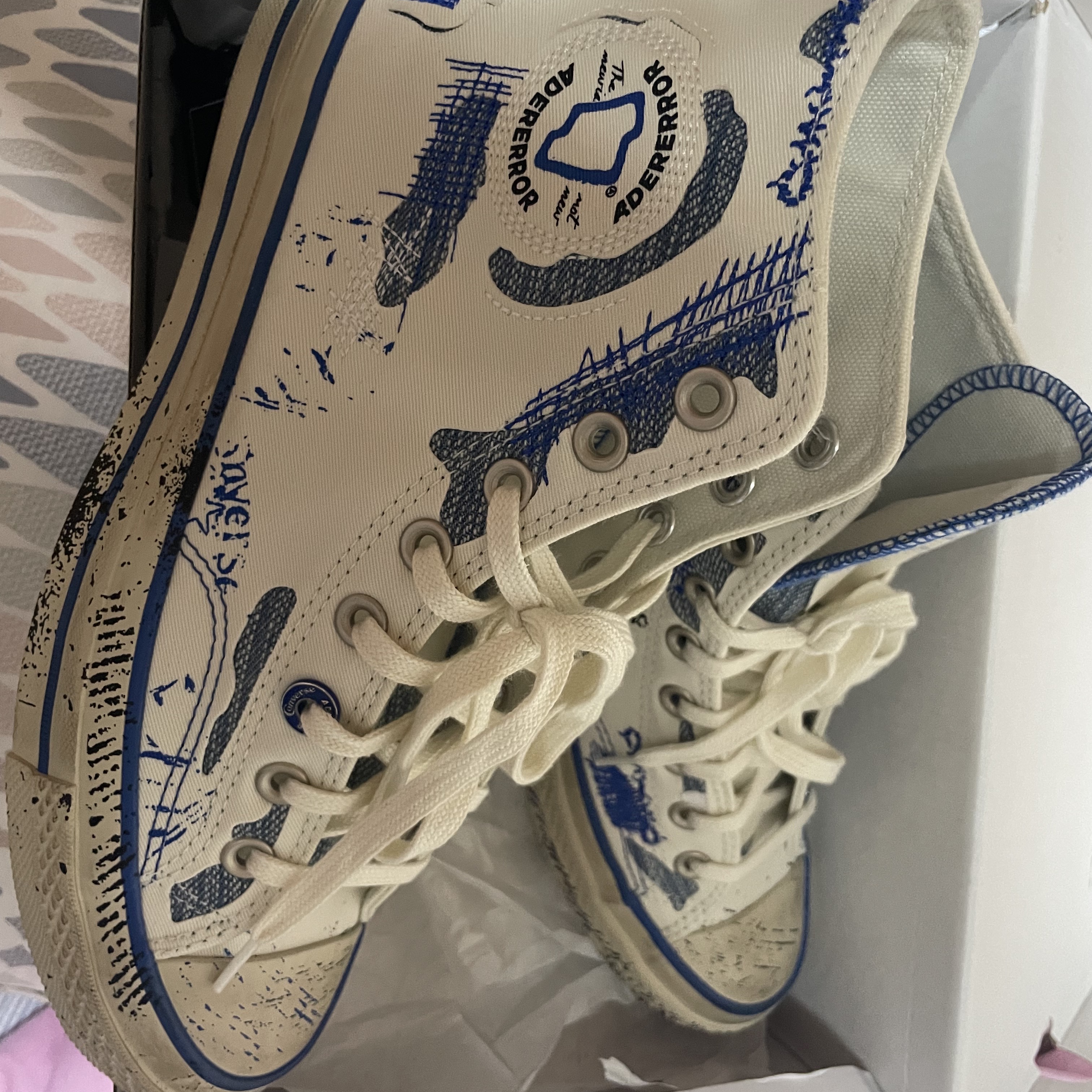 Converse x Ader Error Chuck 70 High White 착용 스타일