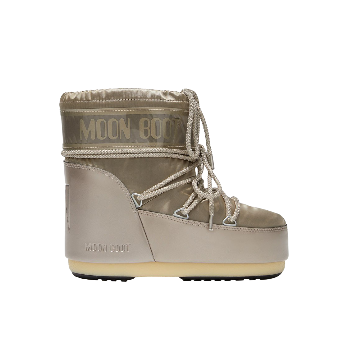 (W) 문부츠 아이콘 로우 부츠 플래티넘((W) Moon Boot Icon Low Boots Platinum)