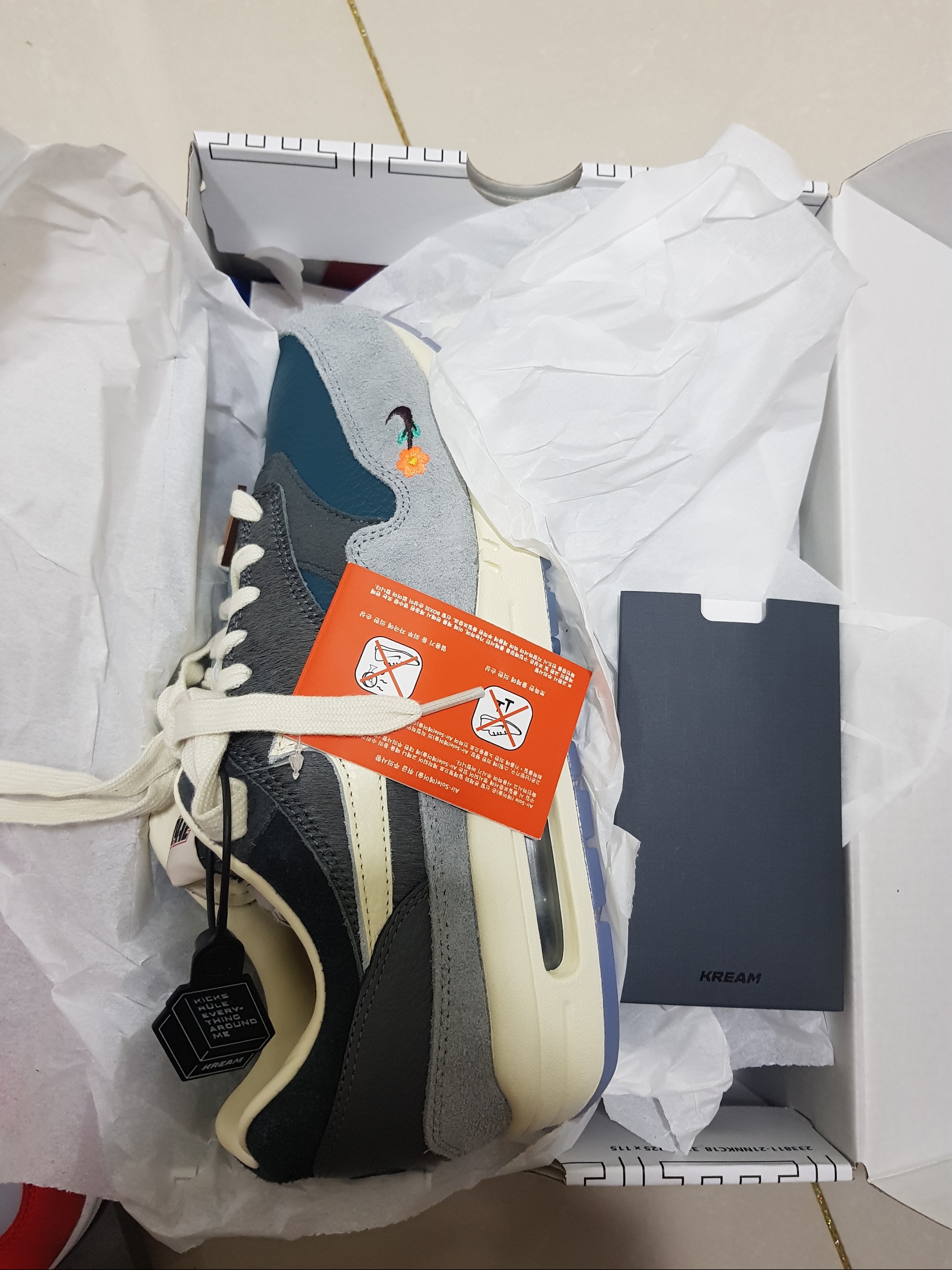 Nike x Kasina Air Max 1 SP Won-Ang Particle Grey 착용 스타일