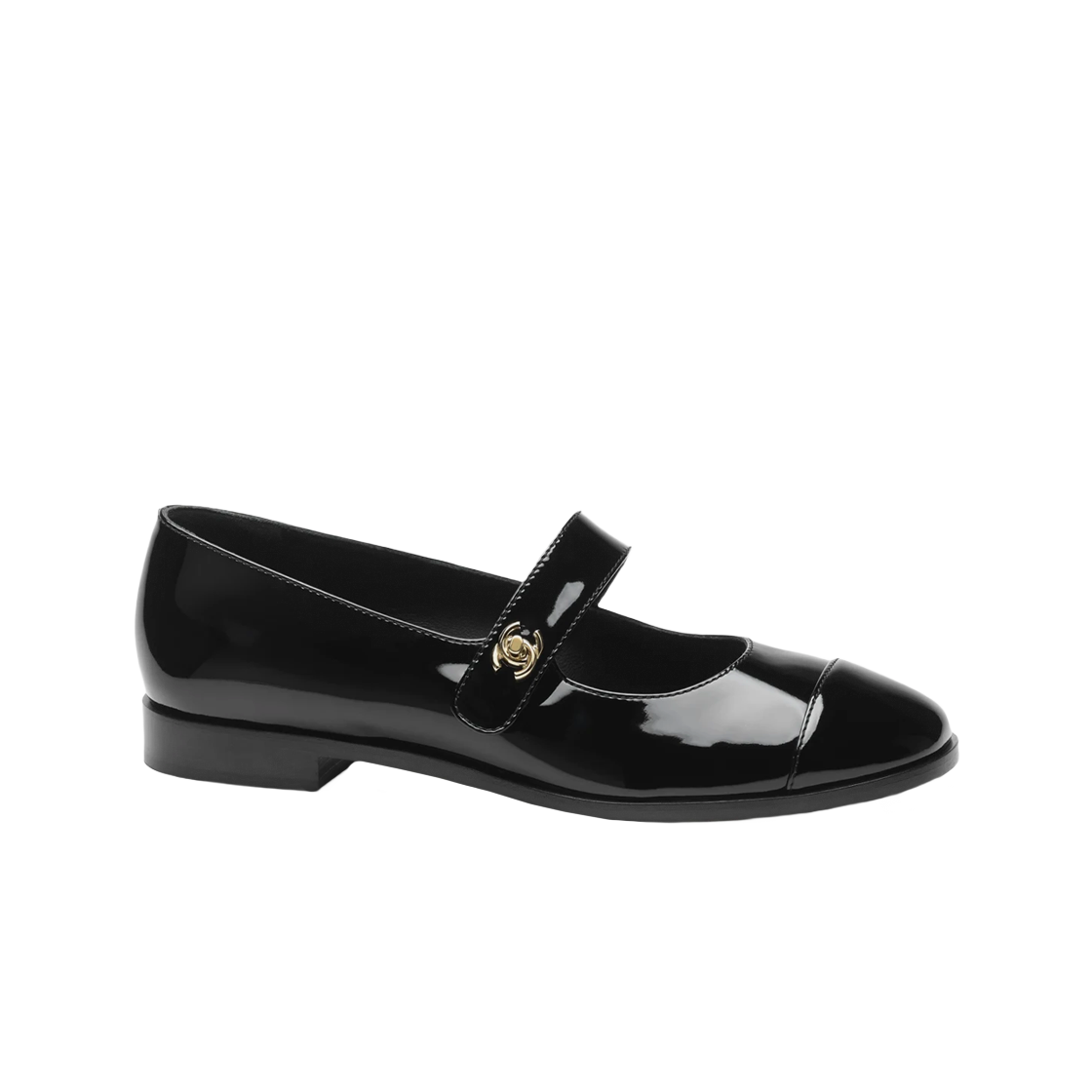 (W) 샤넬 메리 제인 페이턴트 카프스킨 & 블랙((W) Chanel Mary Jane Patent Calfskin & Black)