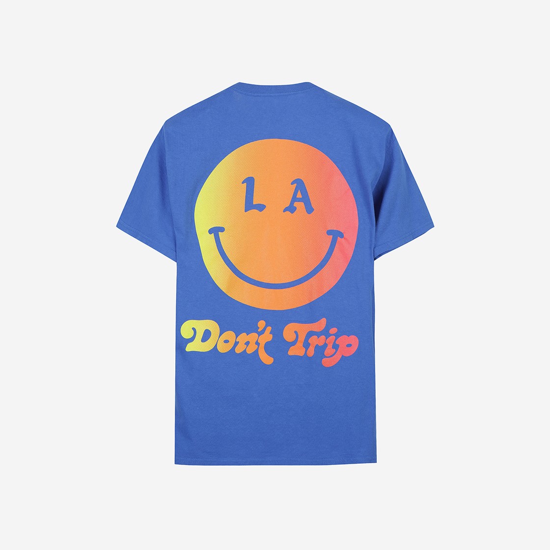 Free & Easy Be Happy LA SS T-Shirt Blue 상세 이미지 1