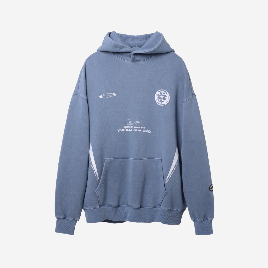 오프닝프로젝트 팀플레이 후디 워시드 블루