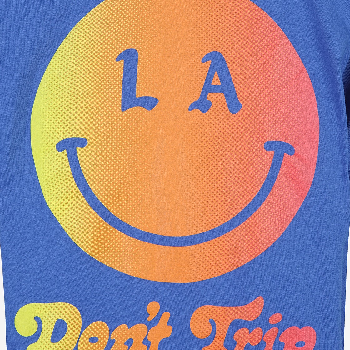 Free & Easy Be Happy LA SS T-Shirt Blue 상세 이미지 6