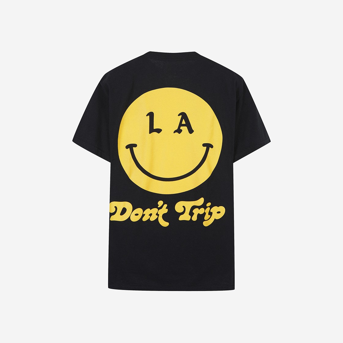 Free & Easy Be Happy LA SS T-Shirt Black 상세 이미지 1