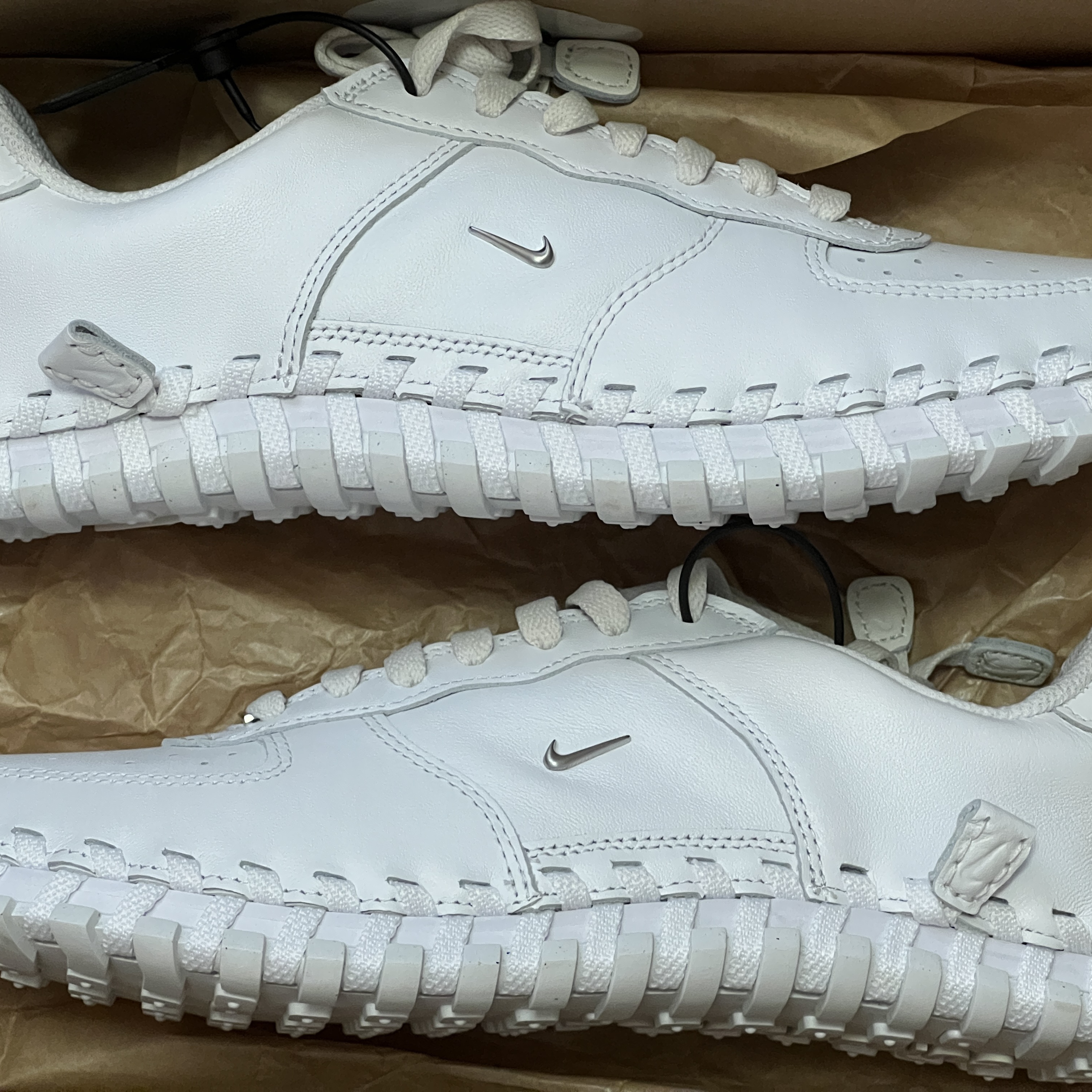 Nike x Jacquemus J Force 1 Low LX SP White 착용 스타일