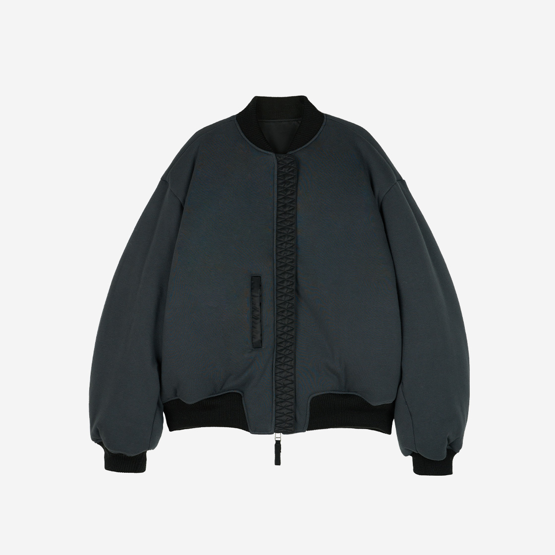 이티씨이 리버시블 오버사이즈 봄버 블랙(Etce Reversible Oversized Bomber Black) - 3