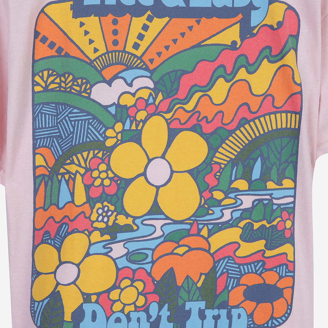 프리앤이지 싸이 플라워 SS 티셔츠 핑크(Free & Easy Psych Flower SS T-Shirt Pink) - 6