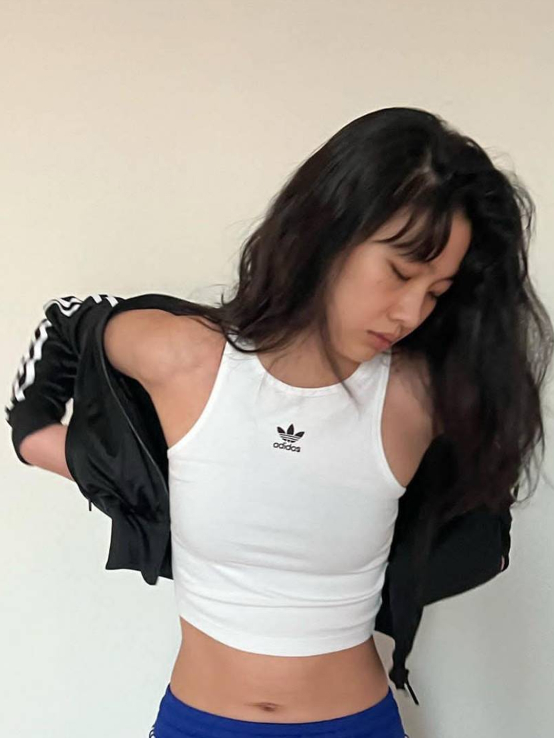 Adidas Originals Beckenbauer Track Jacket Black - KR Sizing, (W) Balenciaga x Adidas Athletic Tank Top Black 착용 스타일 - 4