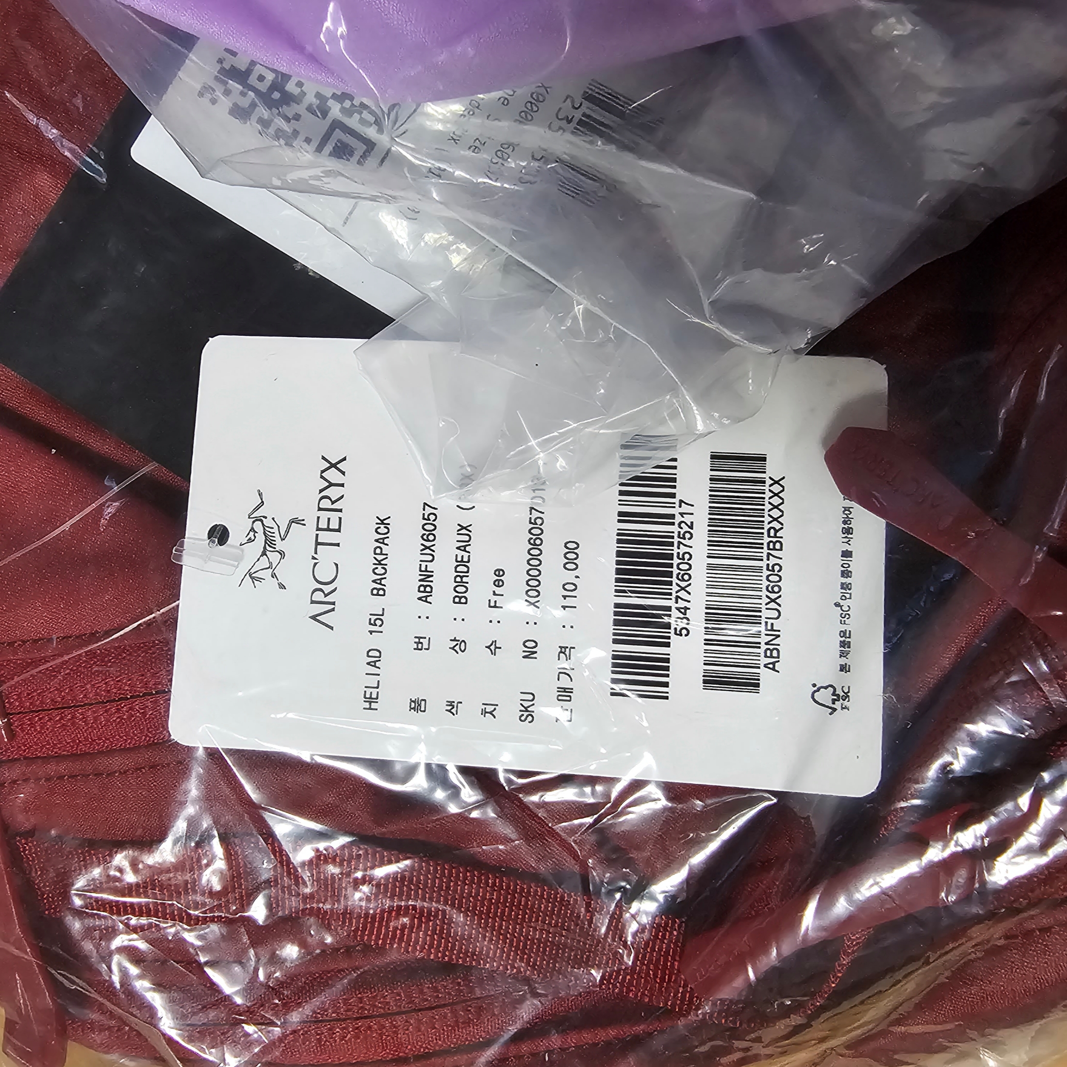 Arc'teryx Heliad 15 Backpack Bordeaux, Arc'teryx Heliad 10 Backpack Storm Glow 착용 스타일 - 1
