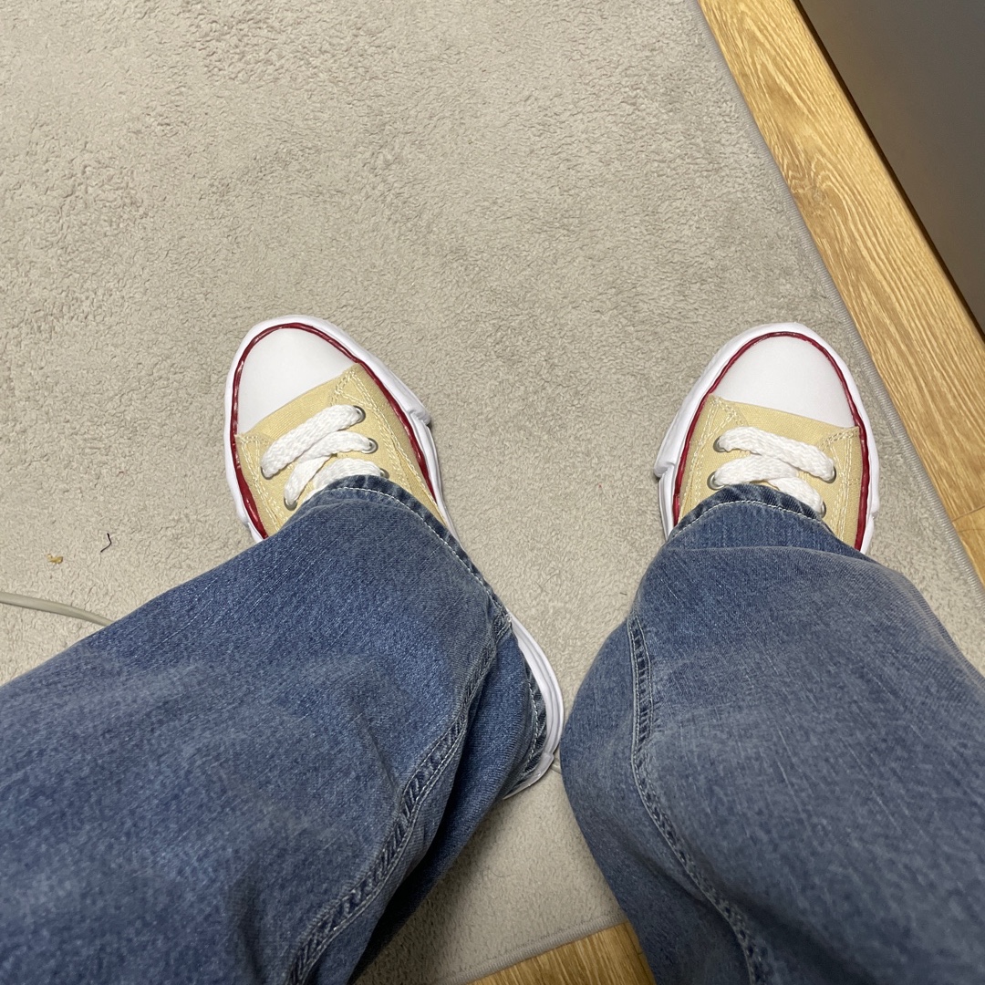 Maison Mihara Yasuhiro Peterson OG Sole Canvas Low-top Sneakers Natural 착용 스타일