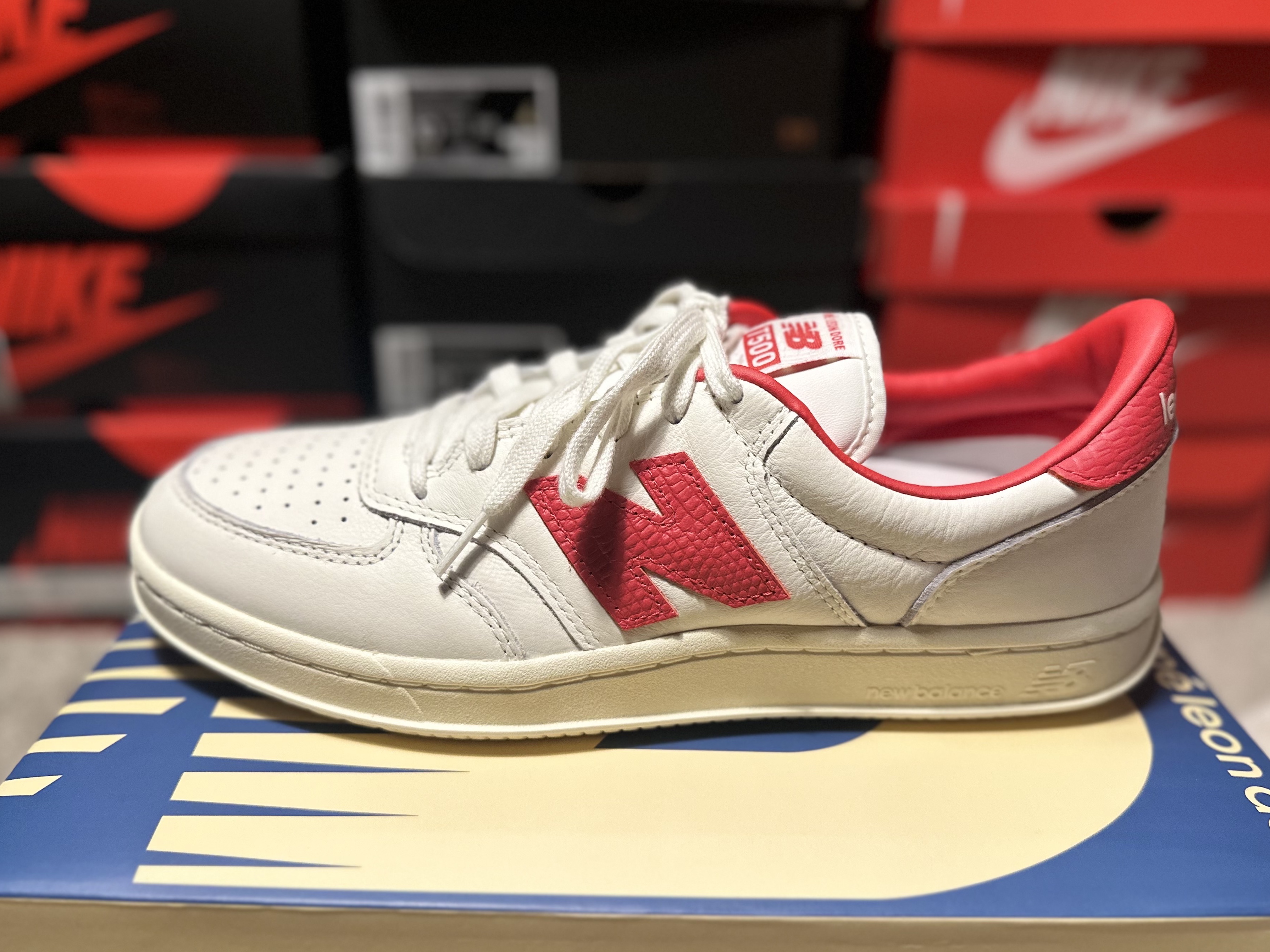 New Balance x Aime Leon Dore T500 Red 착용 스타일 - 5