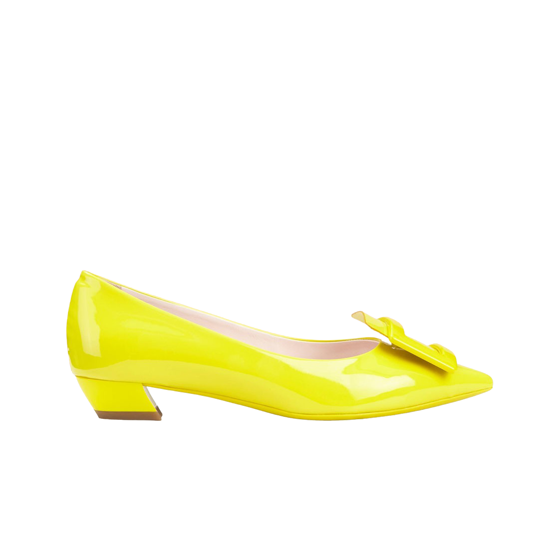 (W) 로저 비비에 고메틴 페이턴트 레더 펌프스 골드((W) Roger Vivier Gommettine Patent Leather Pumps Gold) - 1
