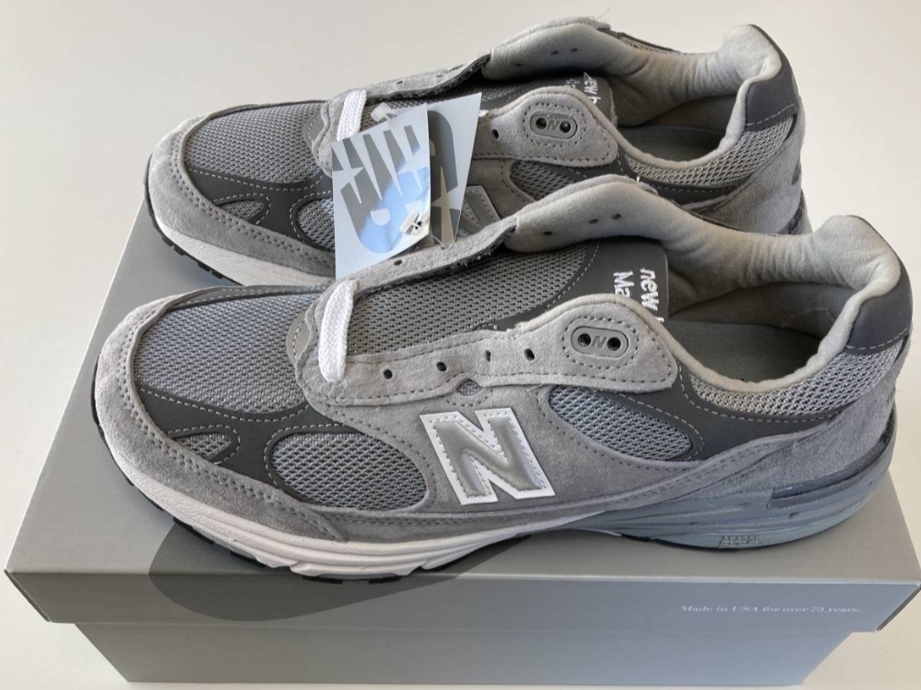 New Balance 993 Made in USA Grey - D Standard 착용 스타일