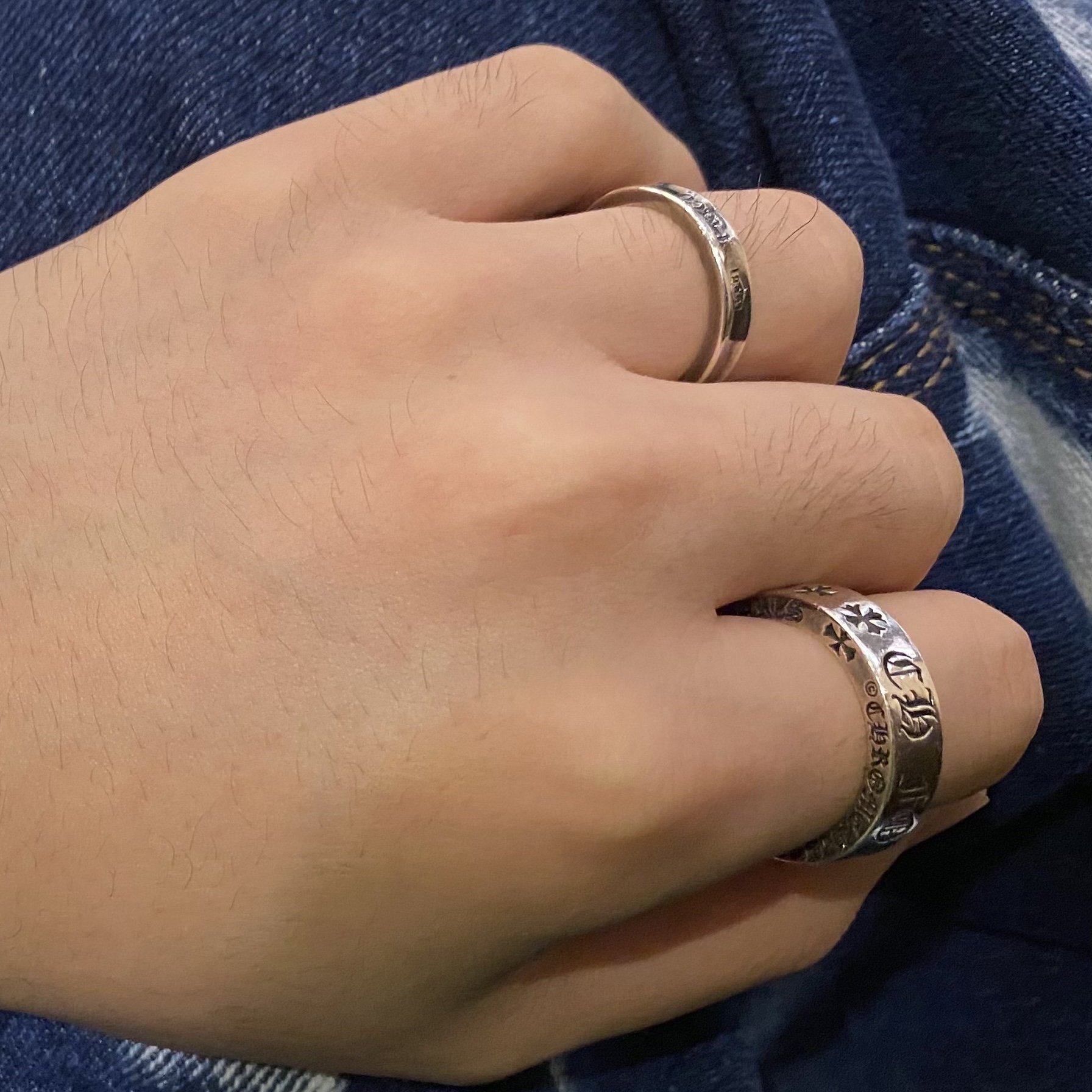 Tiffany & Co. 1837 Ring Narrow Silver 착용 스타일