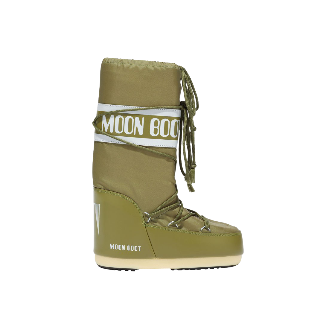 (W) 문부츠 아이콘 나일론 부츠 카키((W) Moon Boot Icon Nylon Boots Khaki)
