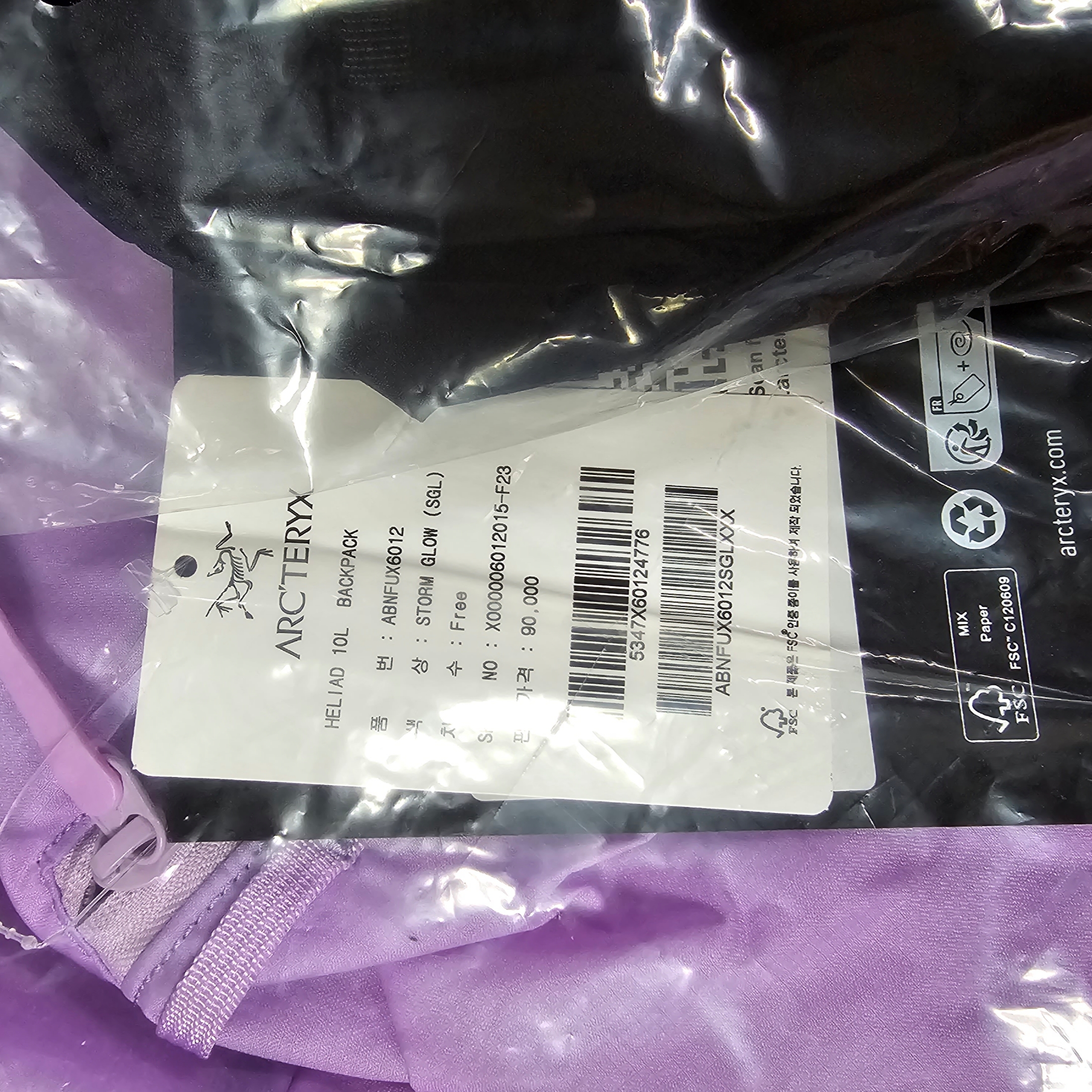 Arc'teryx Heliad 15 Backpack Bordeaux, Arc'teryx Heliad 10 Backpack Storm Glow 착용 스타일 - 2