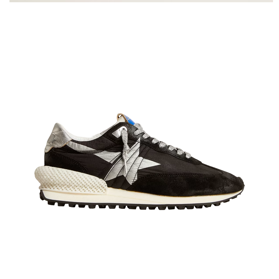 (W) 골든구스 실버 스타 마라톤 스니커즈 블랙((W) Golden Goose Silver Star Marathon Sneakers Black)
