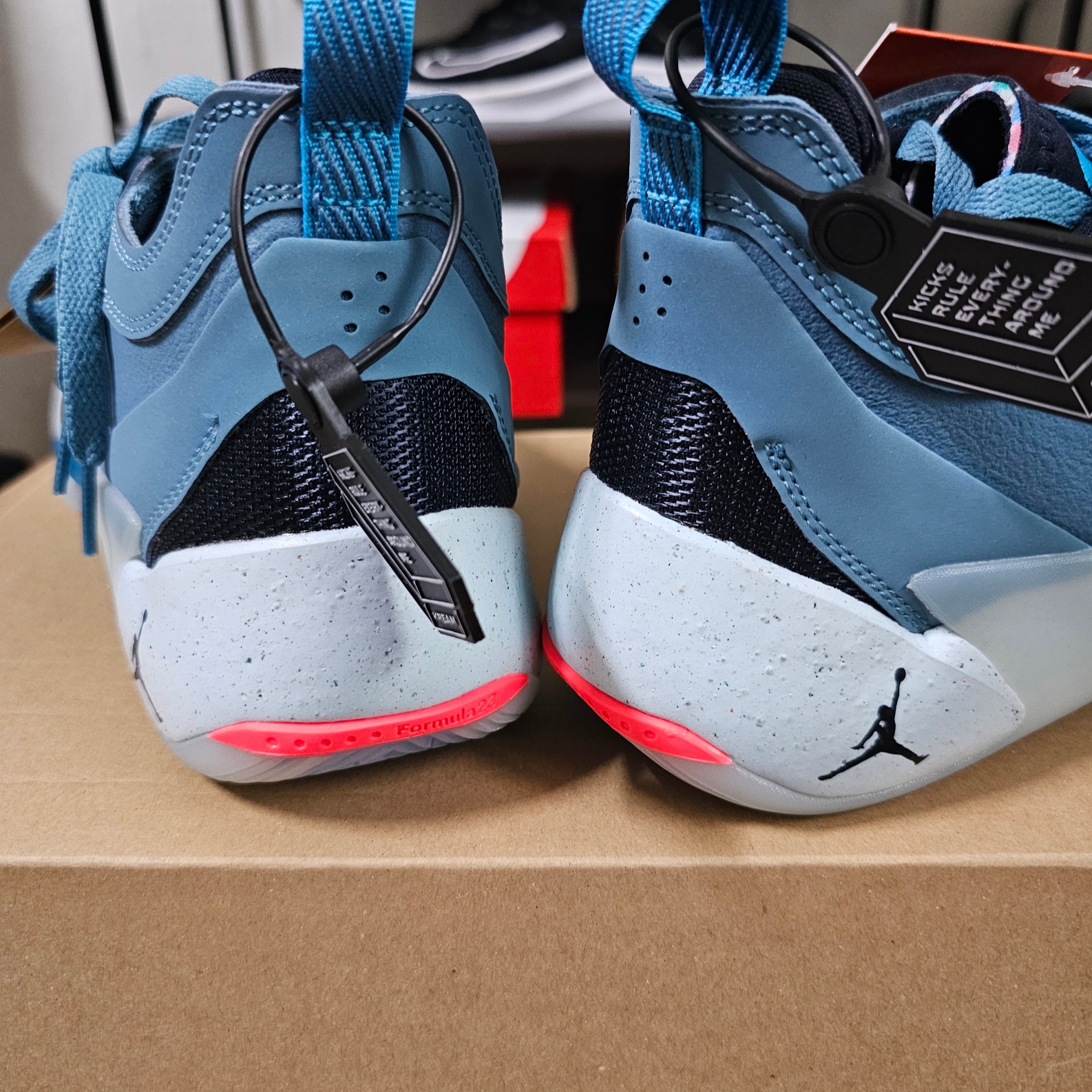 Jordan Luka 1 Next Nature PF Noise Aqua Blue Lightning 착용 스타일 - 1
