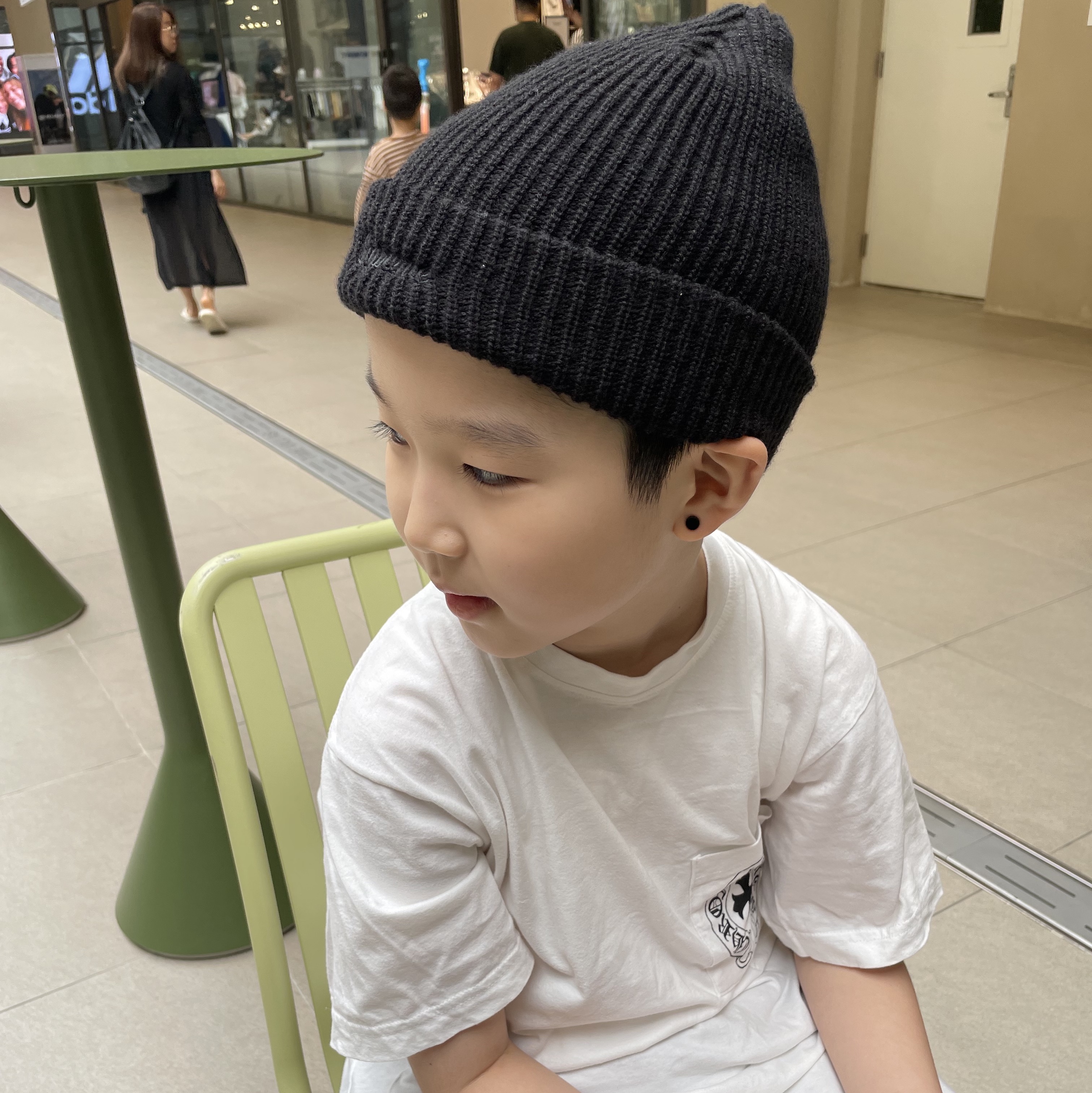 Supreme Loose Gauge Beanie 2 Black - 21FW 착용 스타일 - 2