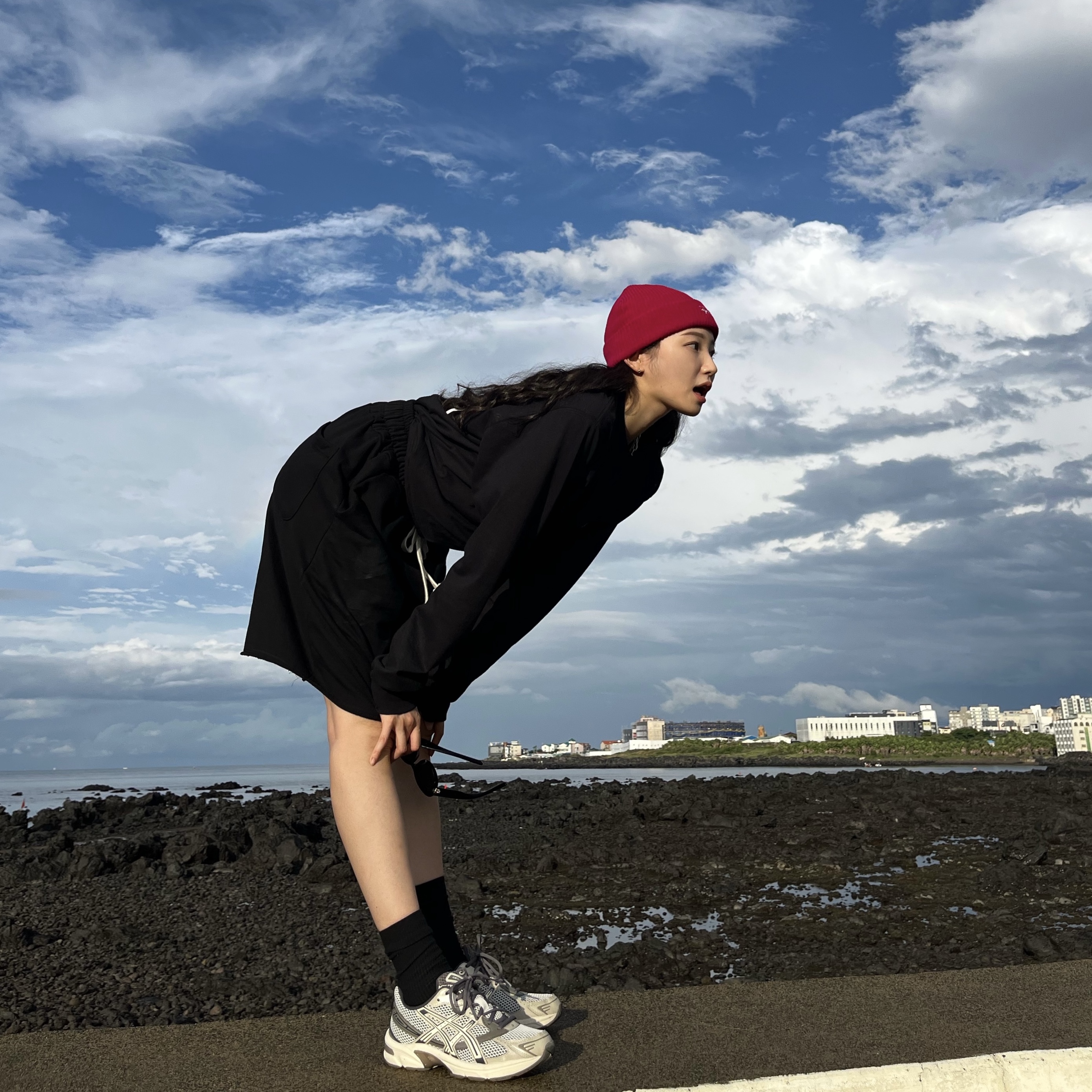 Asics Gel-1130 Birch Dark Taupe - Korea Exclusive, Stussy Basic Cuff Beanie Hot Pink 착용 스타일