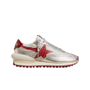 (W) Golden Goose Red Star Marathon Sneakers Silver - House of Dreamers Exclusive