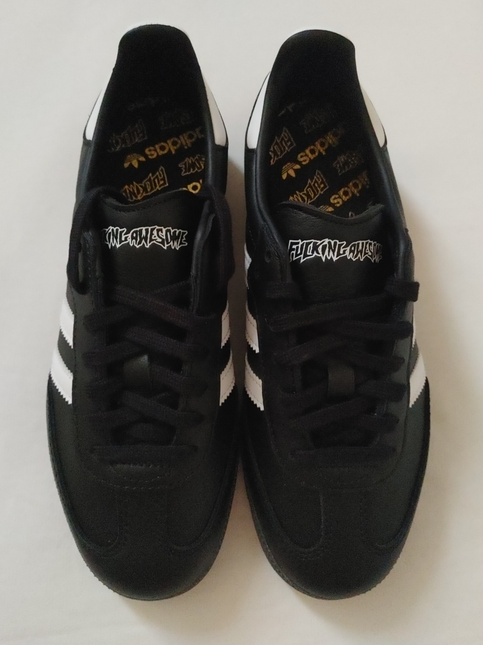 Adidas x Fucking Awesome Samba Core Black 착용 스타일 - 1