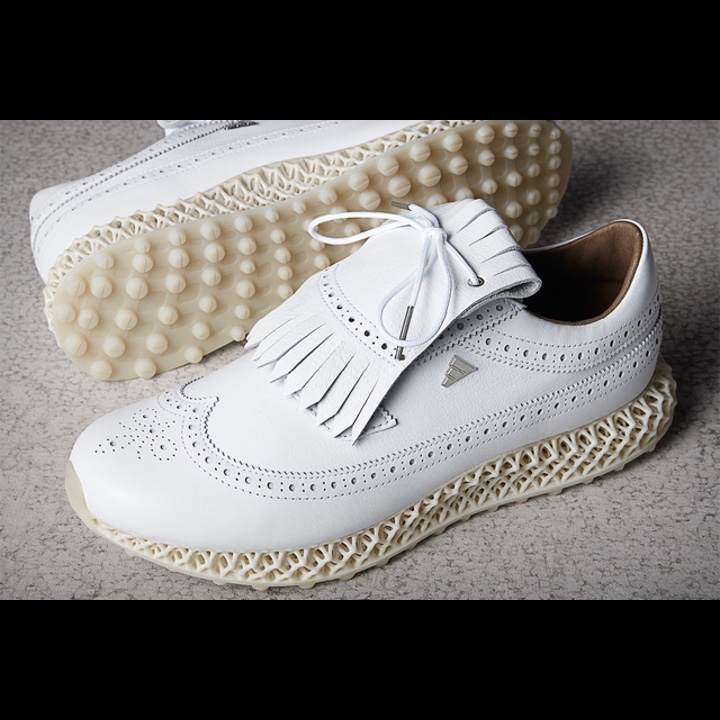 Adidas MC87 4D Spikeless White Silver Metallic 착용 스타일 - 3