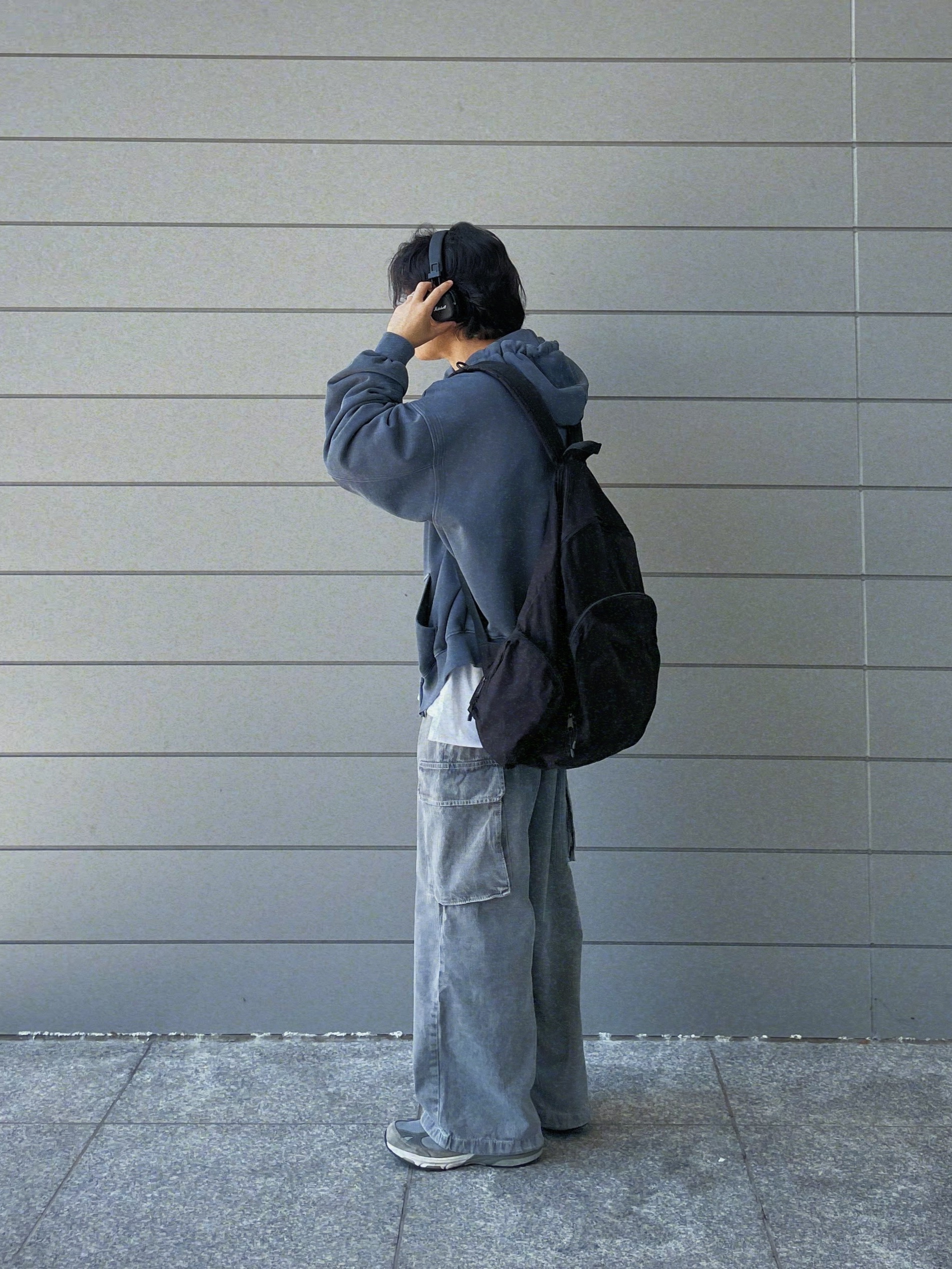 New Balance 993 Made in USA Grey - D Standard 착용 스타일 - 3