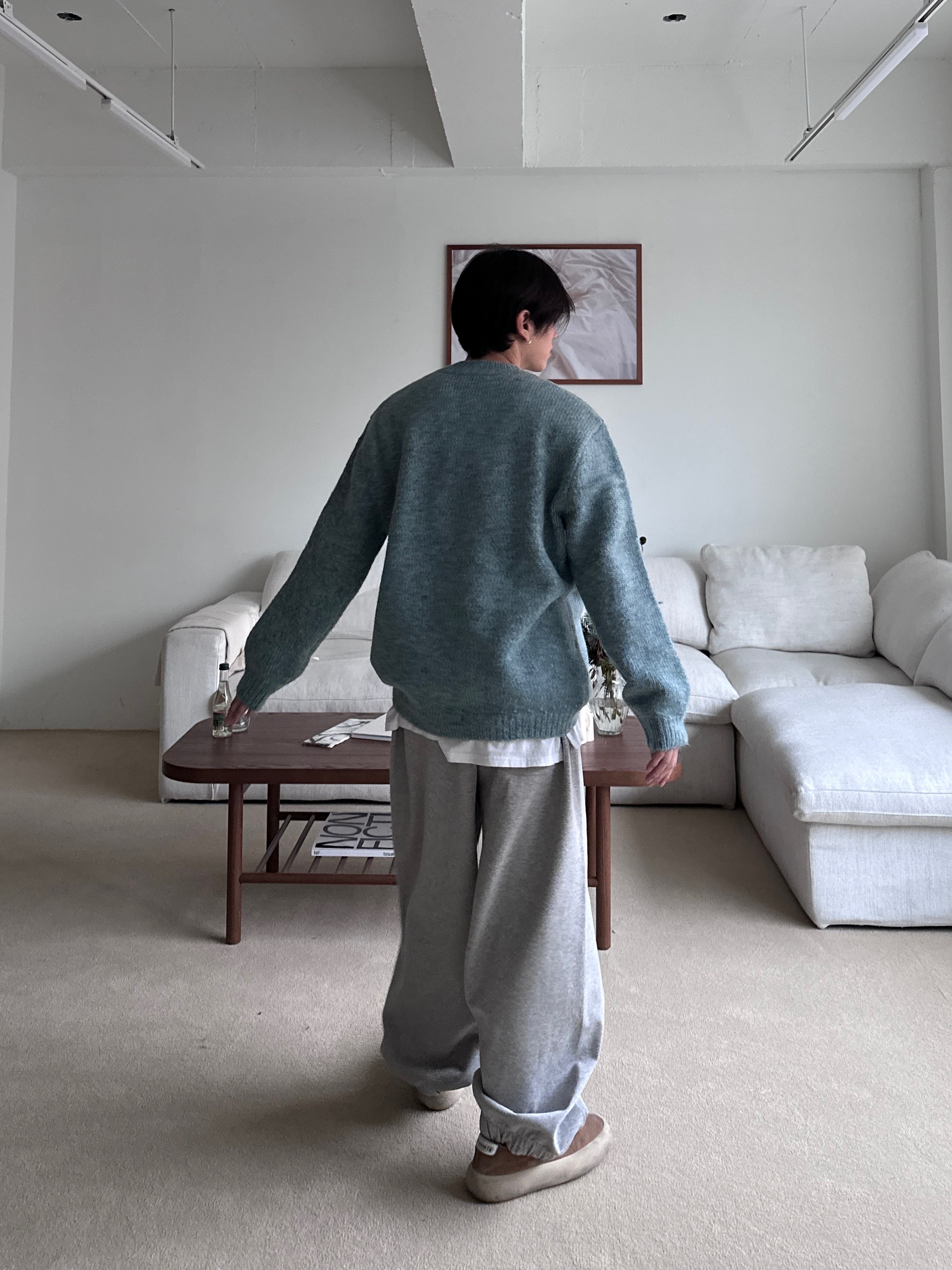 (W) Golden Goose Space-Star Shearling Lining Suede Tobacco 착용 스타일 - 4