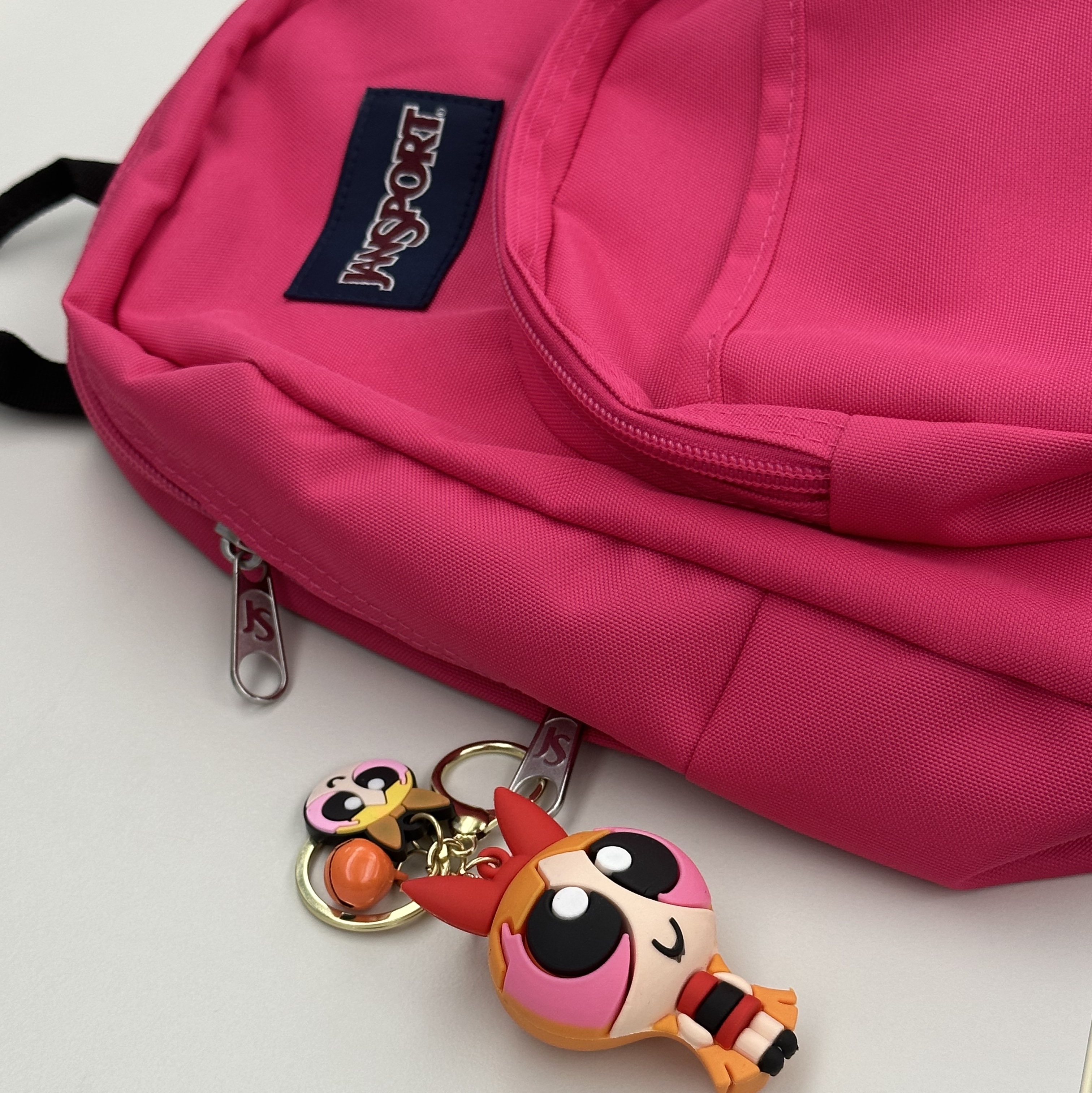 Jansport Half Pint Mini Backpack Midnight Magenta 착용 스타일