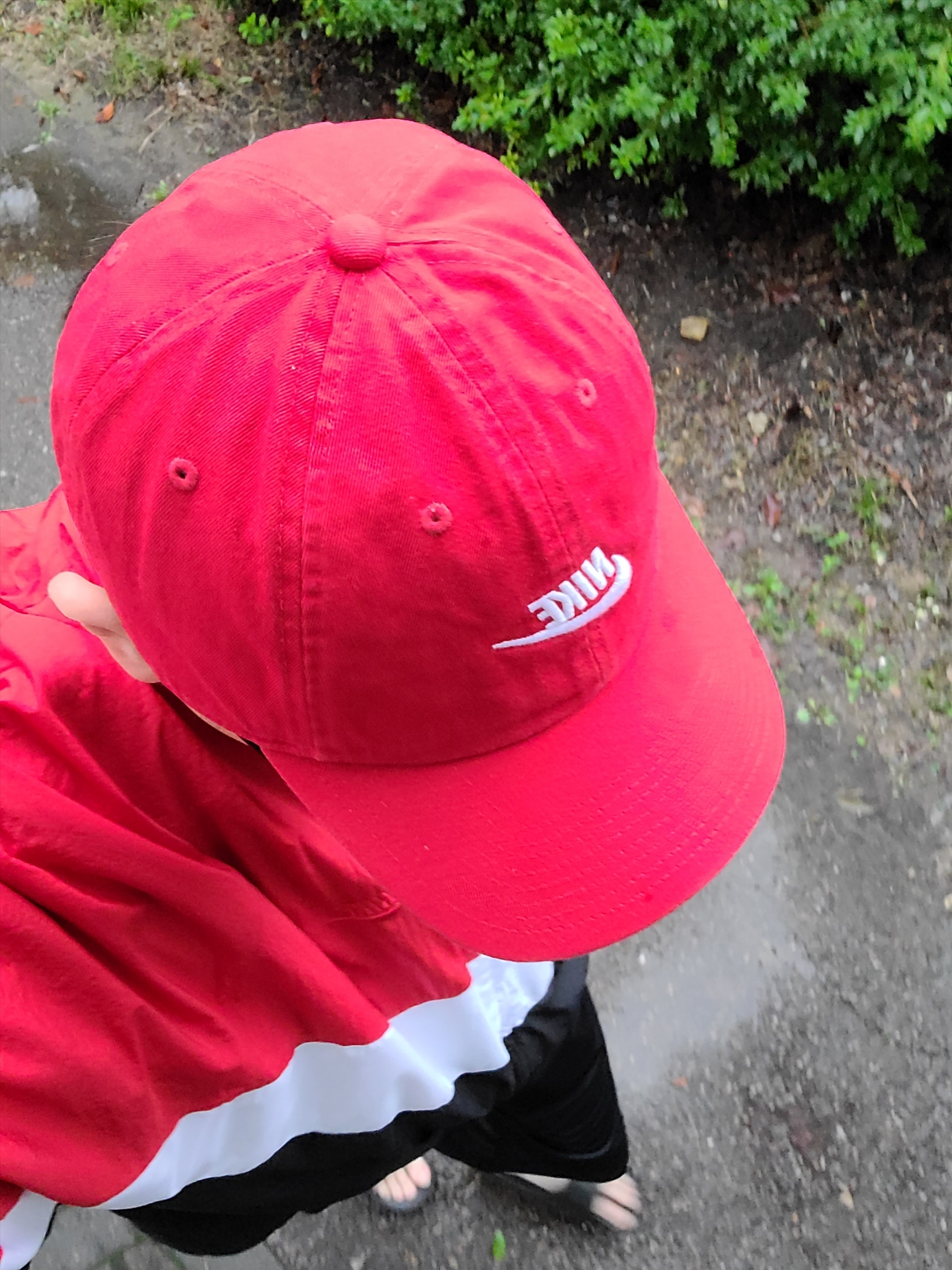 Nike Heritage 86 Futura Washed Cap University Red, Nike NSW Big Swoosh Woven Jacket - US/EU 착용 스타일 - 1