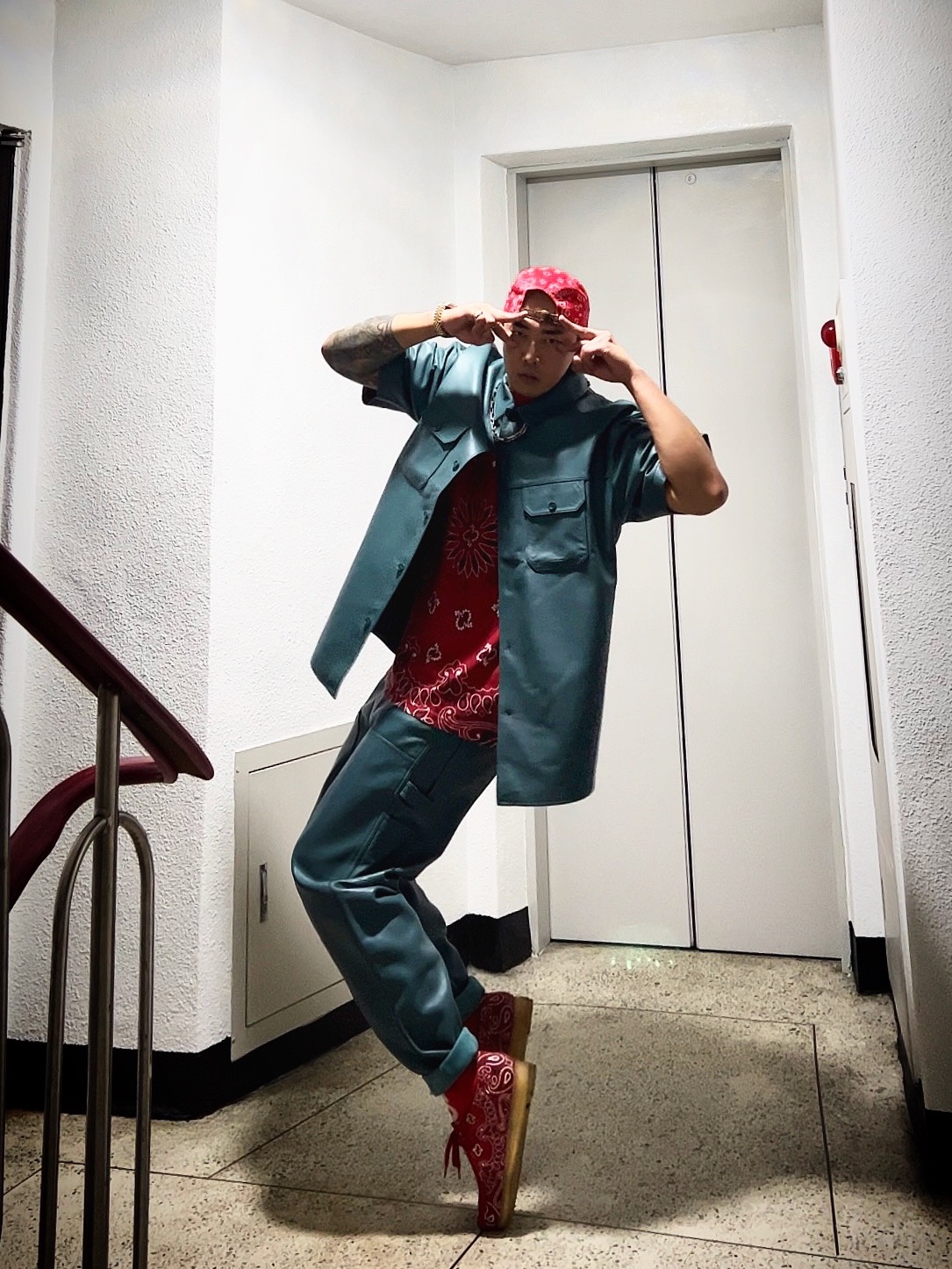 Supreme Bandana Camp Cap Red - 21SS, Supreme Small Box T-Shirt Red Bandana - 21SS ์ฐฉ์ฉ ์คํ์ผ