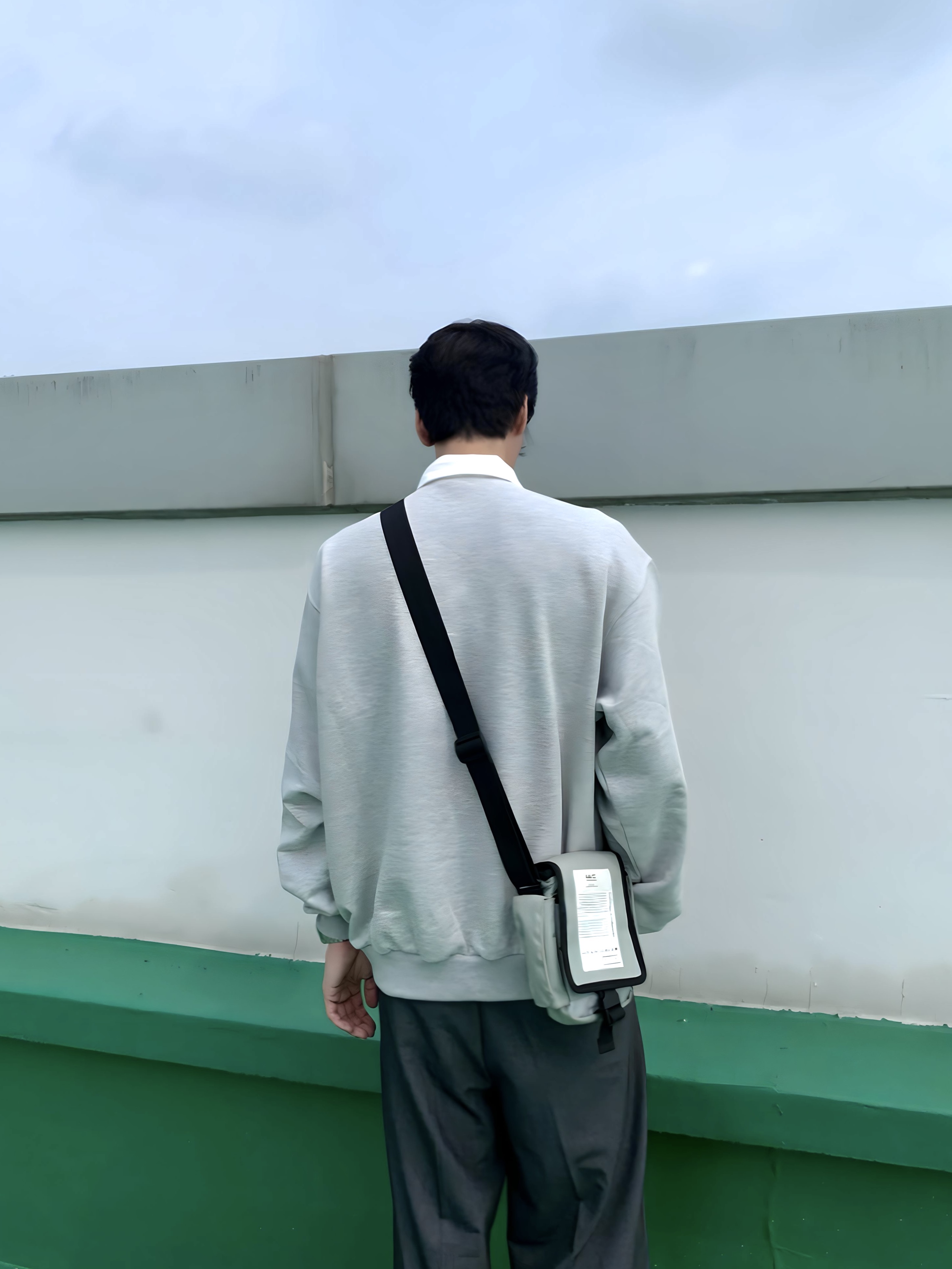 New Balance 860v2 White Black 착용 스타일 - 4