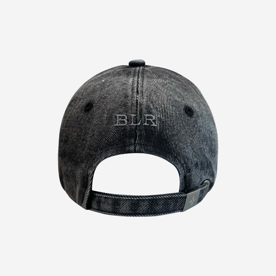 BLR Grunge Denim Cap Charcoal 상세 이미지 2