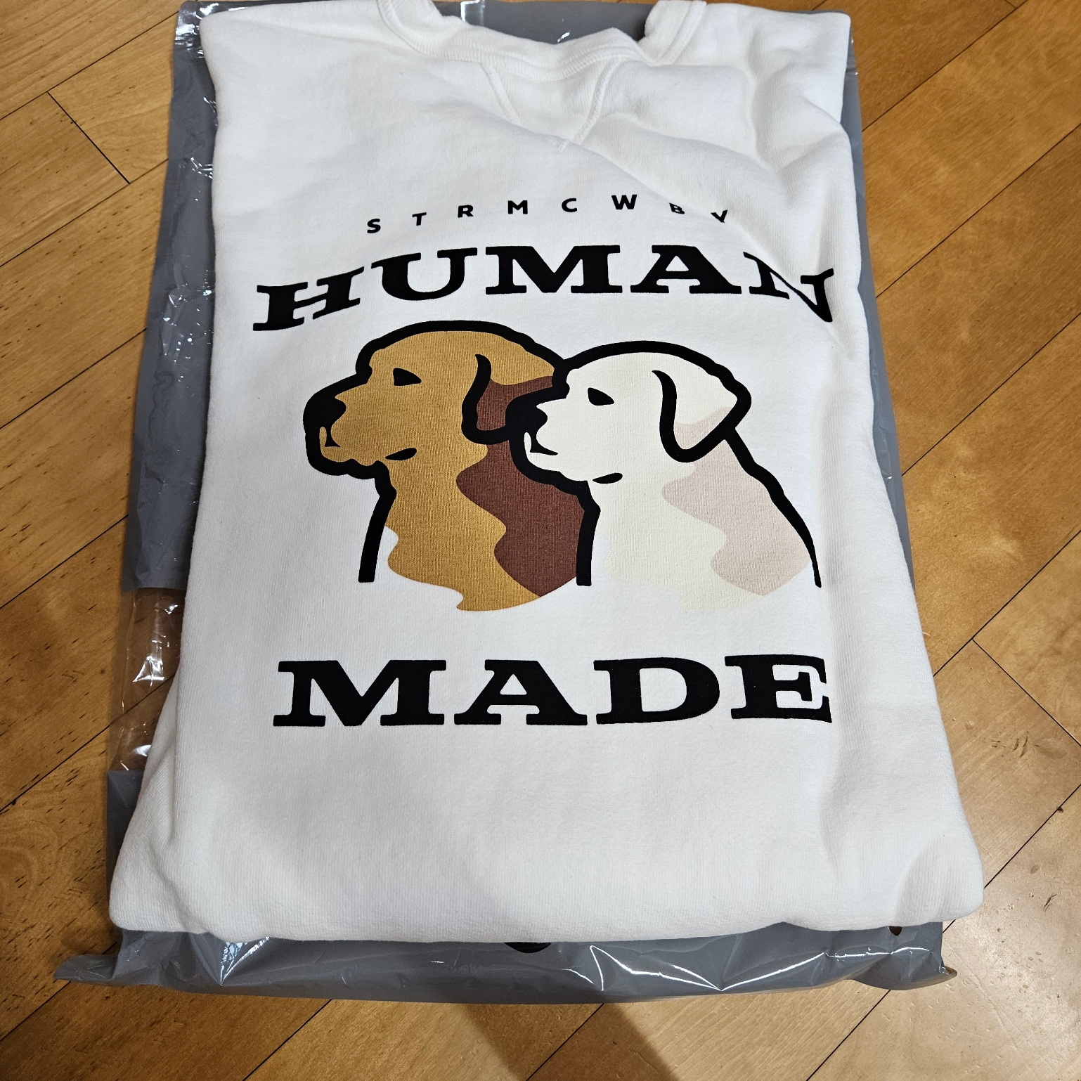 Human Made Tsuriami Sweatshirt #2 White 착용 스타일