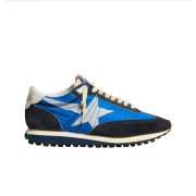 Golden Goose White Star Marathon Sneakers Royal Blue